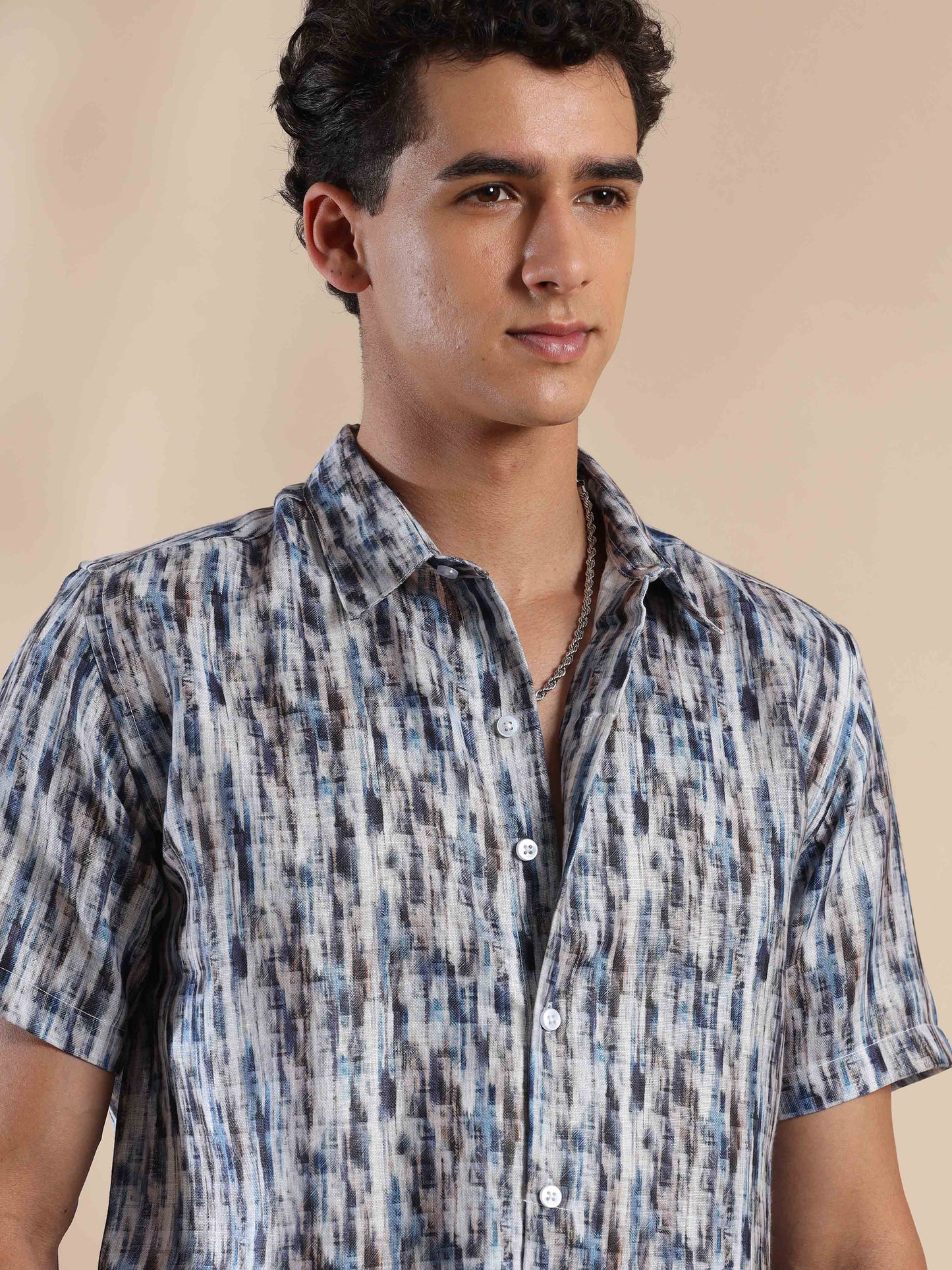 Tropical Summer Sunset Cotton Shirt