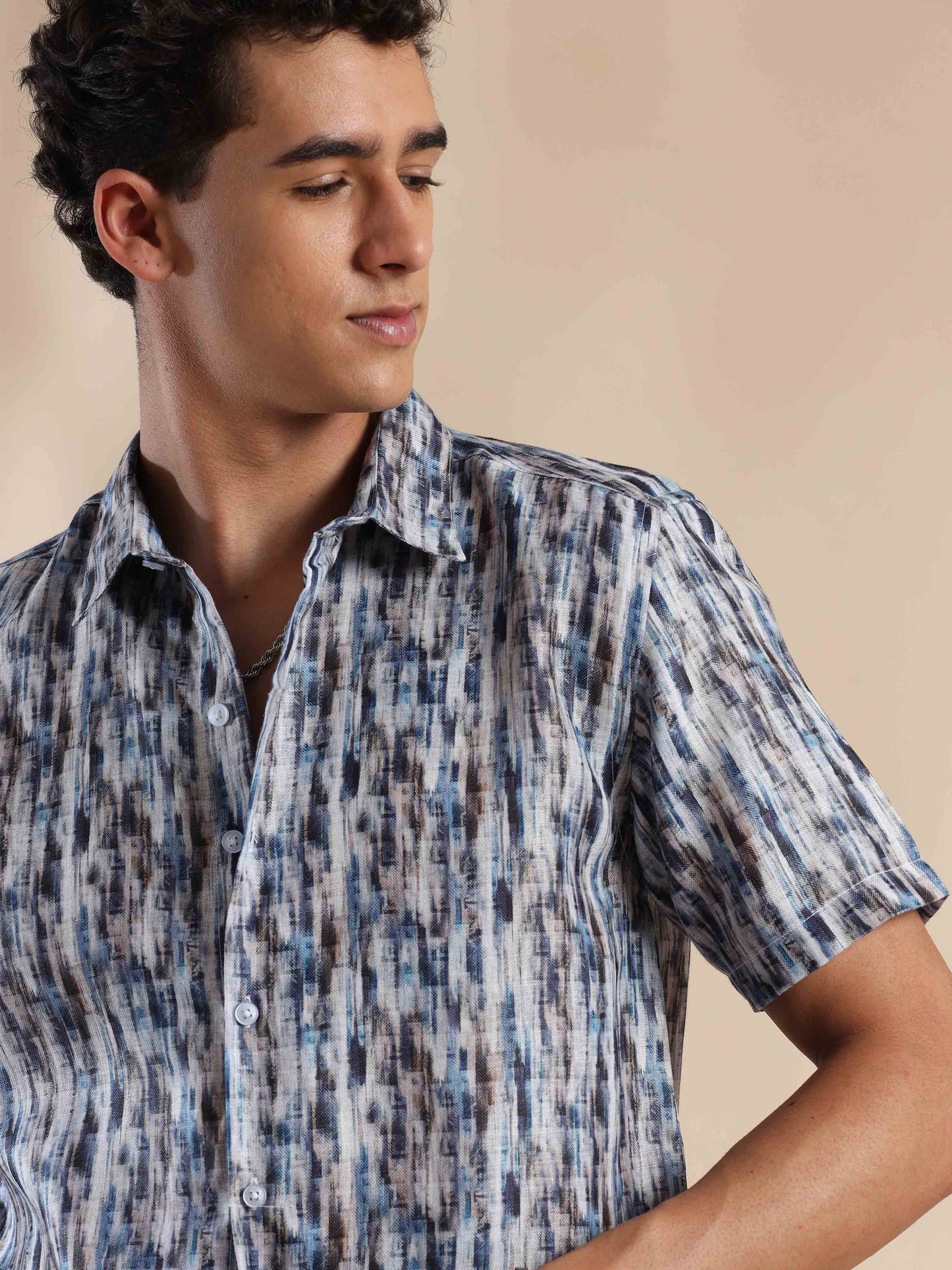 Tropical Summer Sunset Cotton Shirt