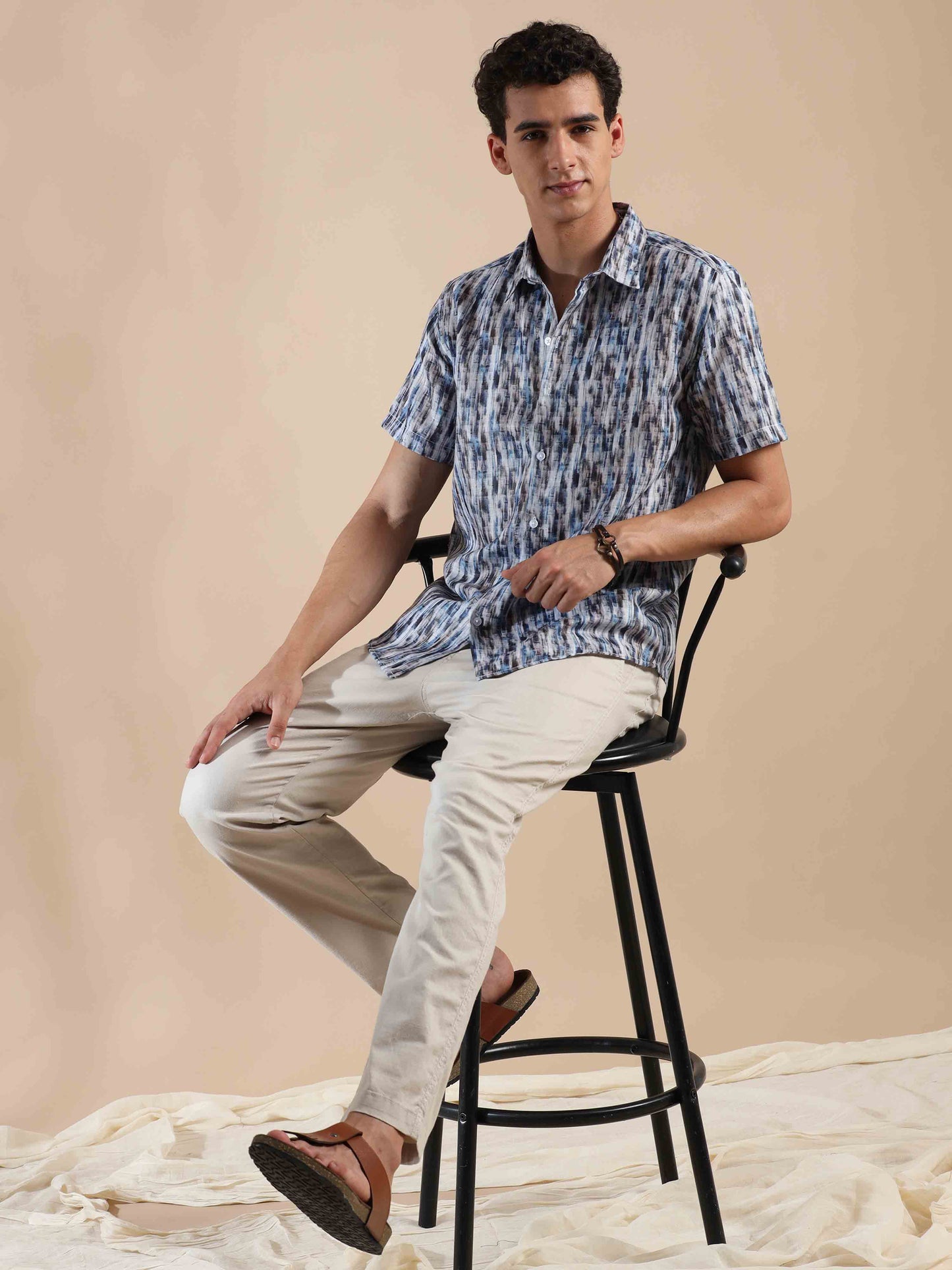 Tropical Summer Sunset Cotton Shirt