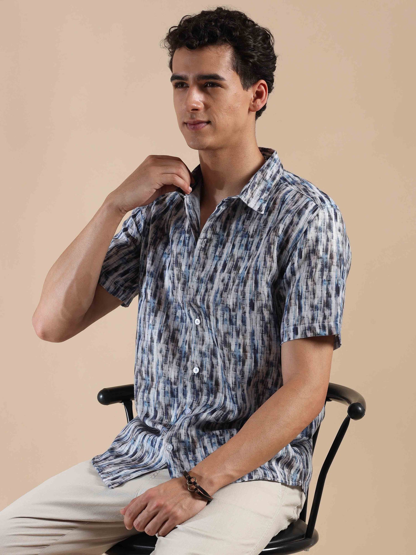 Tropical Summer Sunset Cotton Shirt