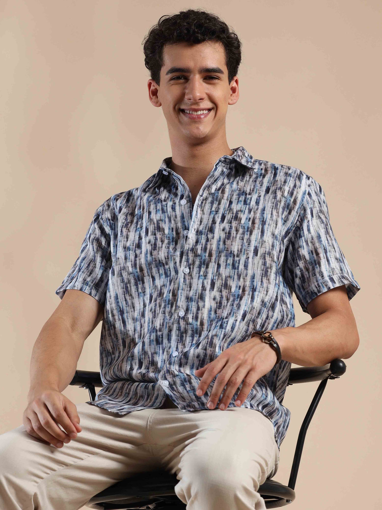 Tropical Summer Sunset Cotton Shirt