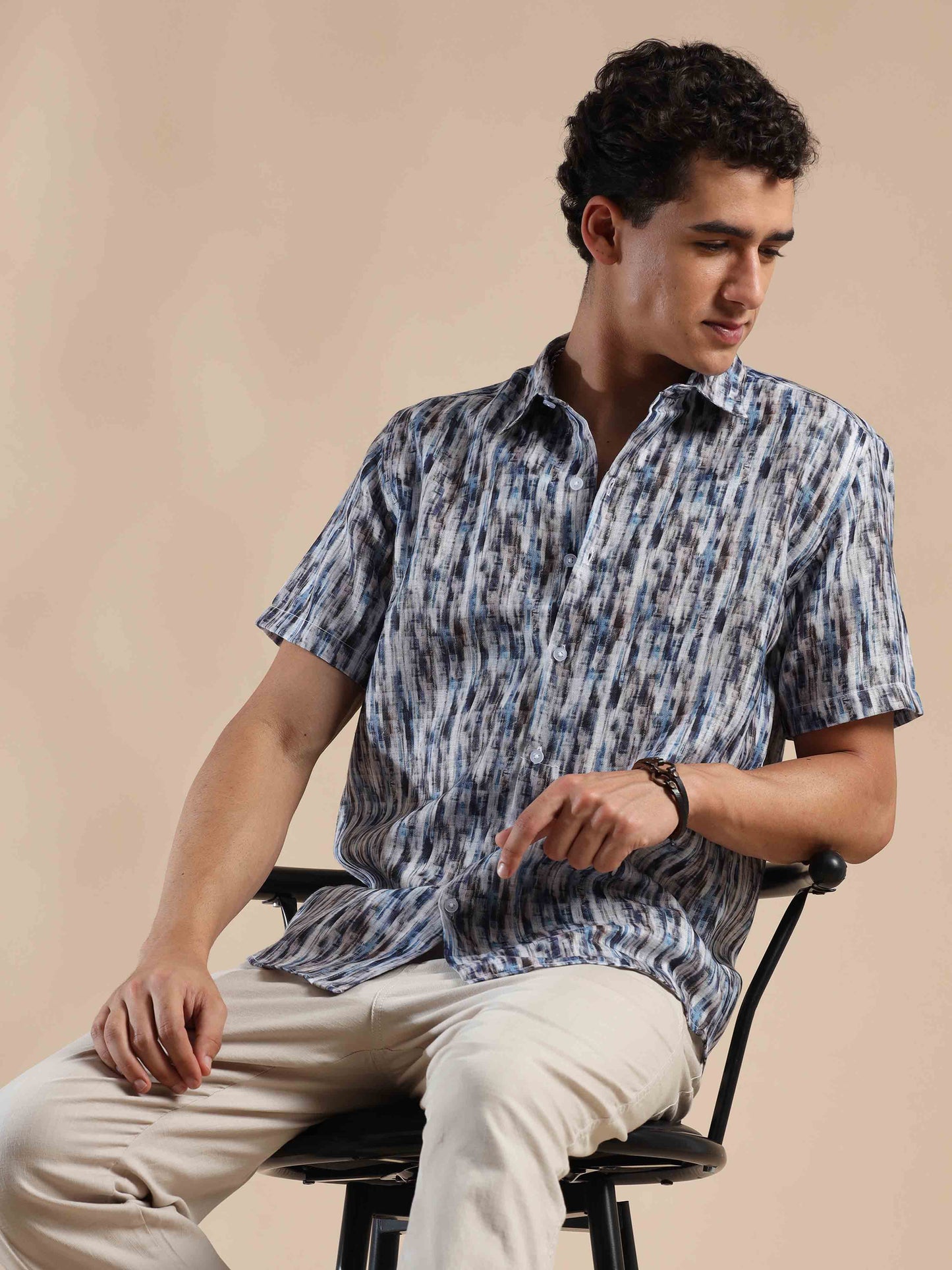 Tropical Summer Sunset Cotton Shirt