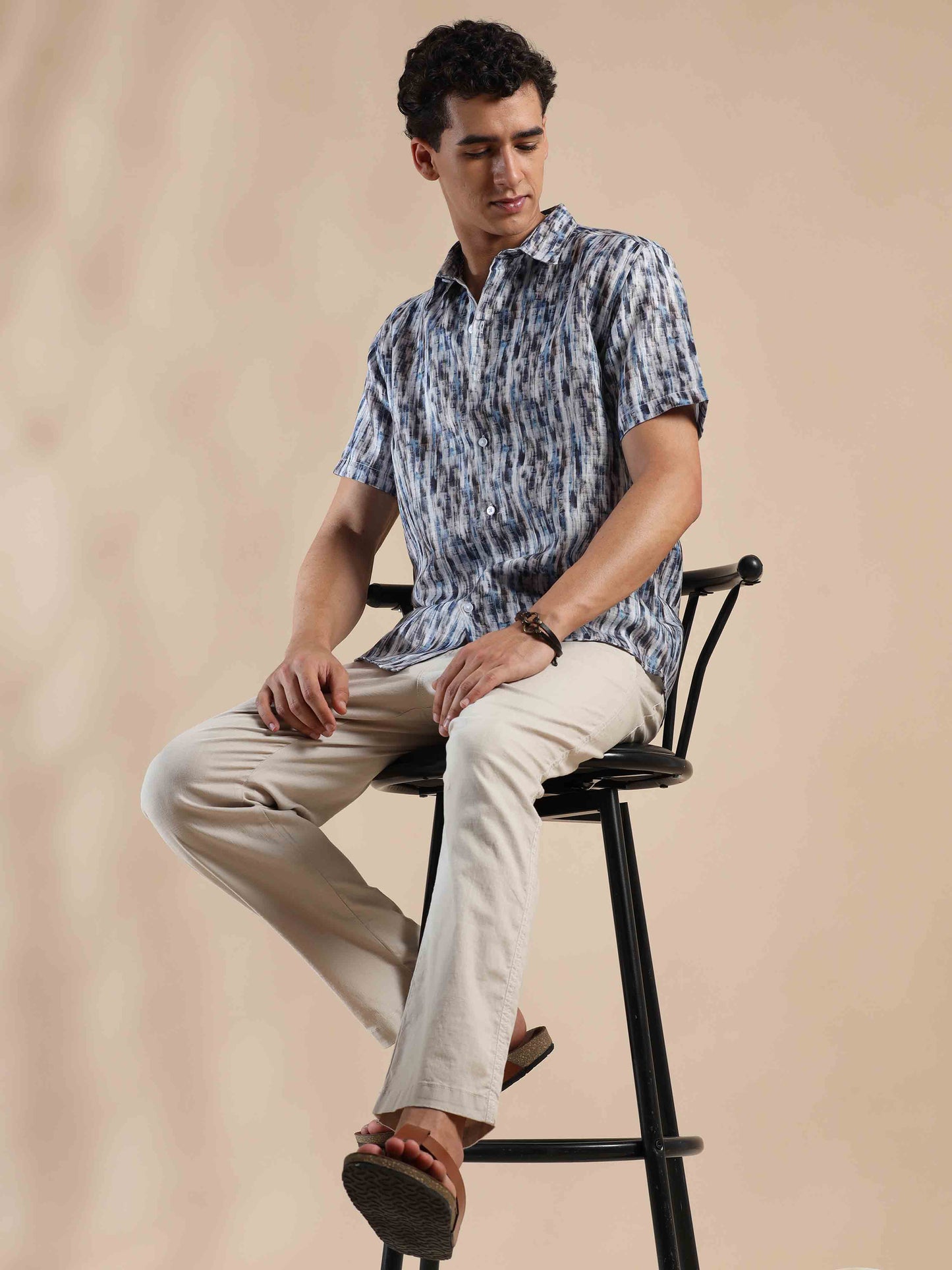 Tropical Summer Sunset Cotton Shirt