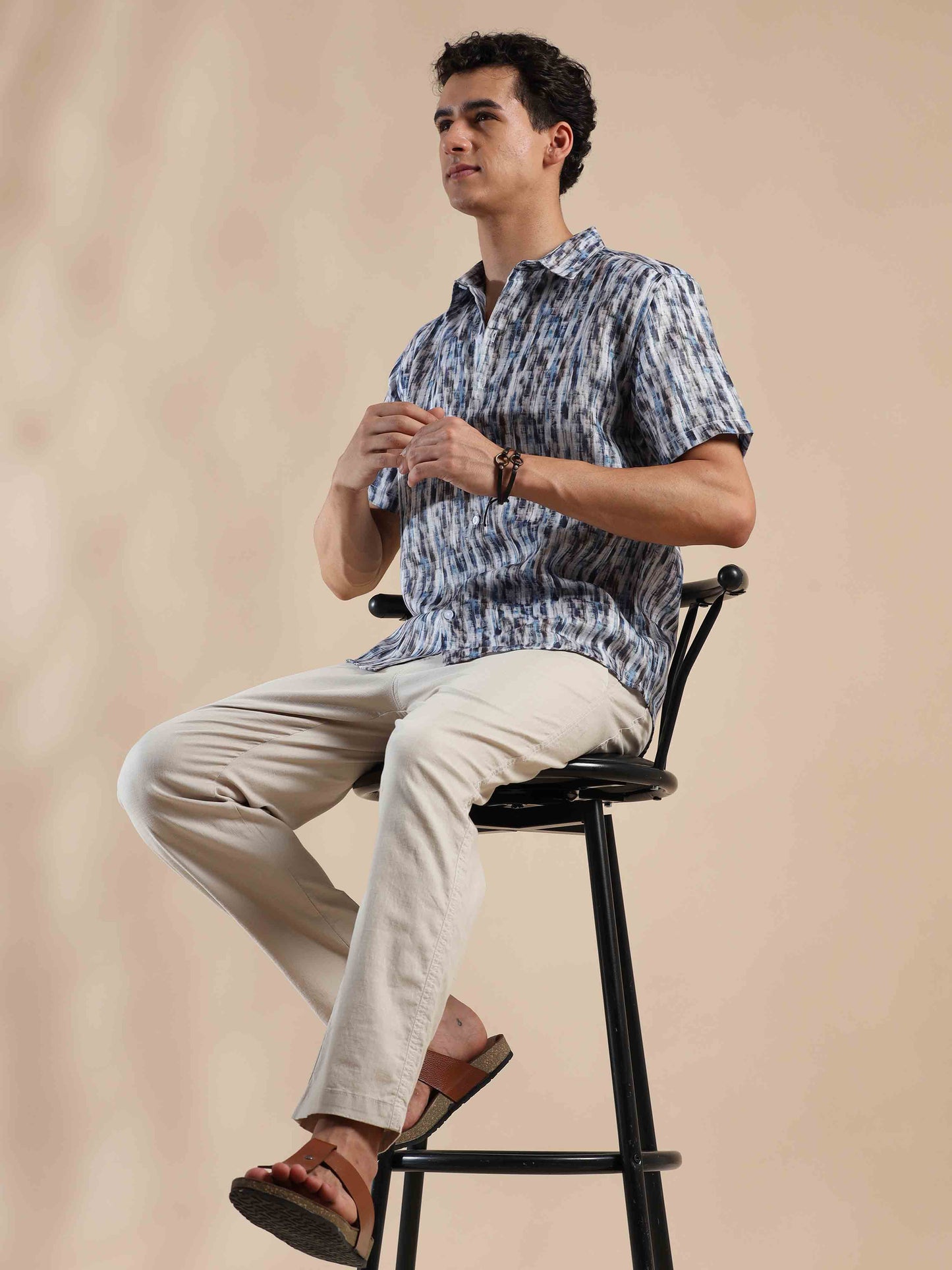 Tropical Summer Sunset Cotton Shirt