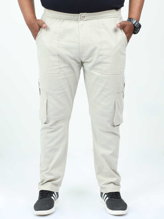 Men's Big Boys Beige Cargo