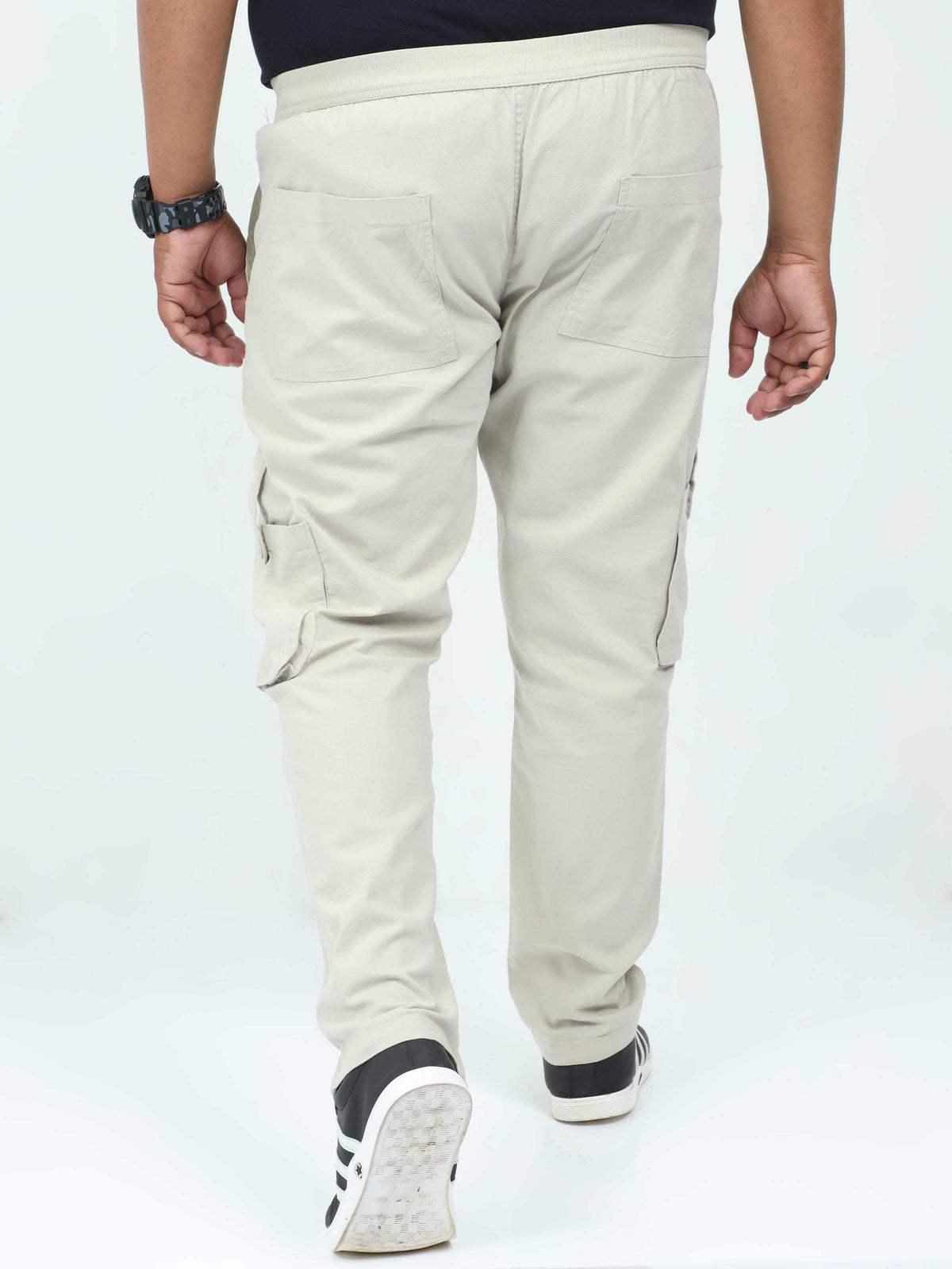 Men's Big Boys Beige Cargo