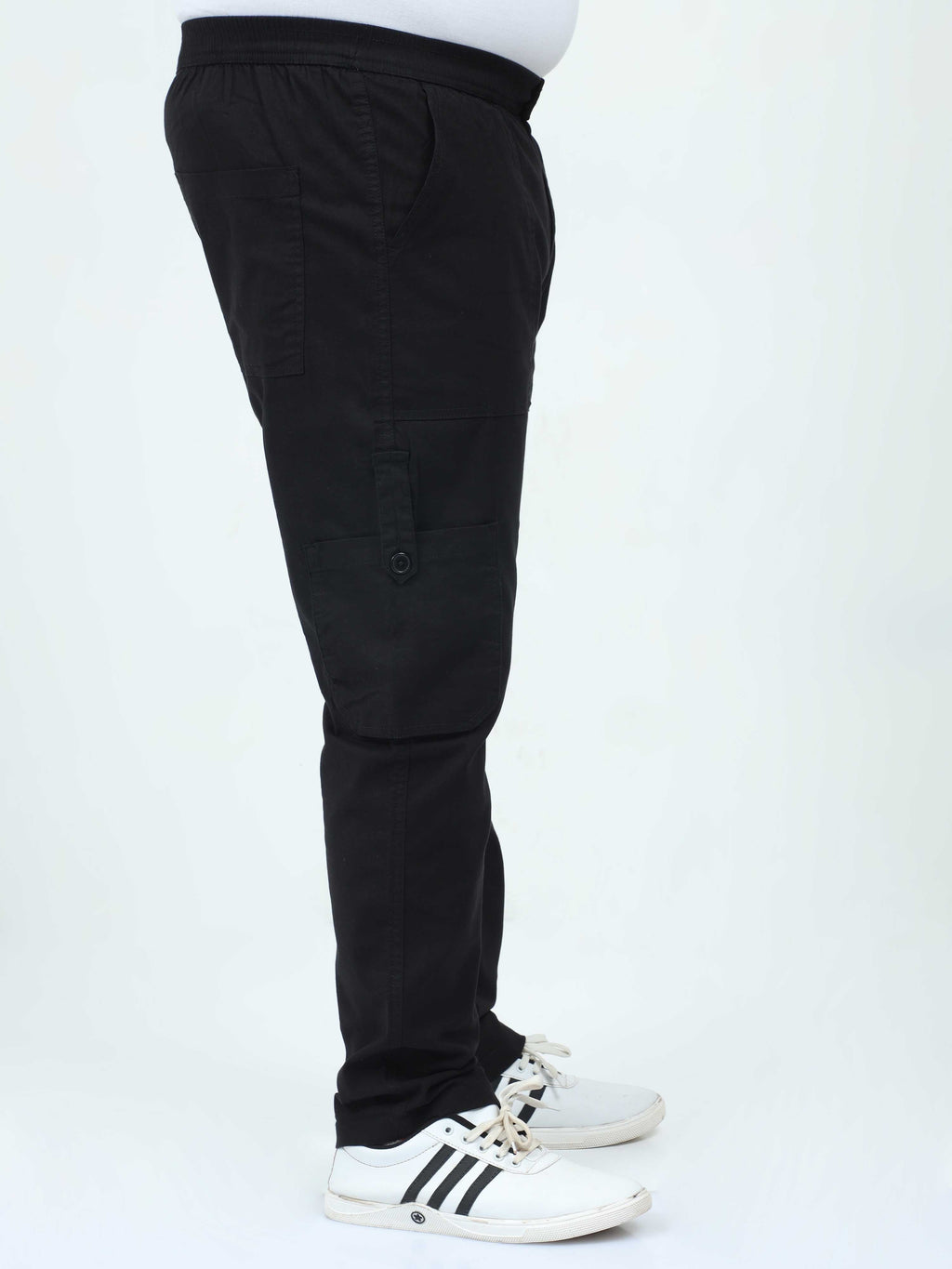 Men's Big Boys Black Cargo