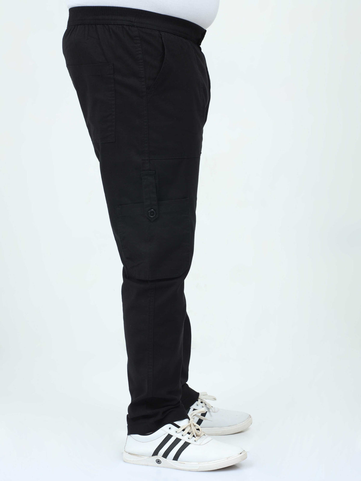 Men's Big Boys Black Cargo