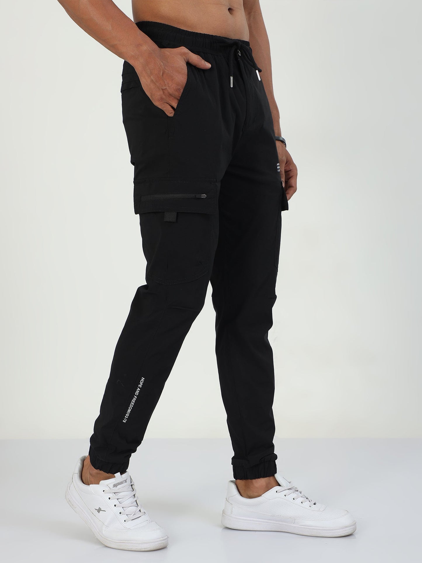 UltraLite Flexi Cargo Joggers-Black