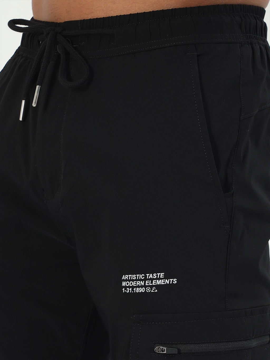 UltraLite Flexi Cargo Joggers-Black