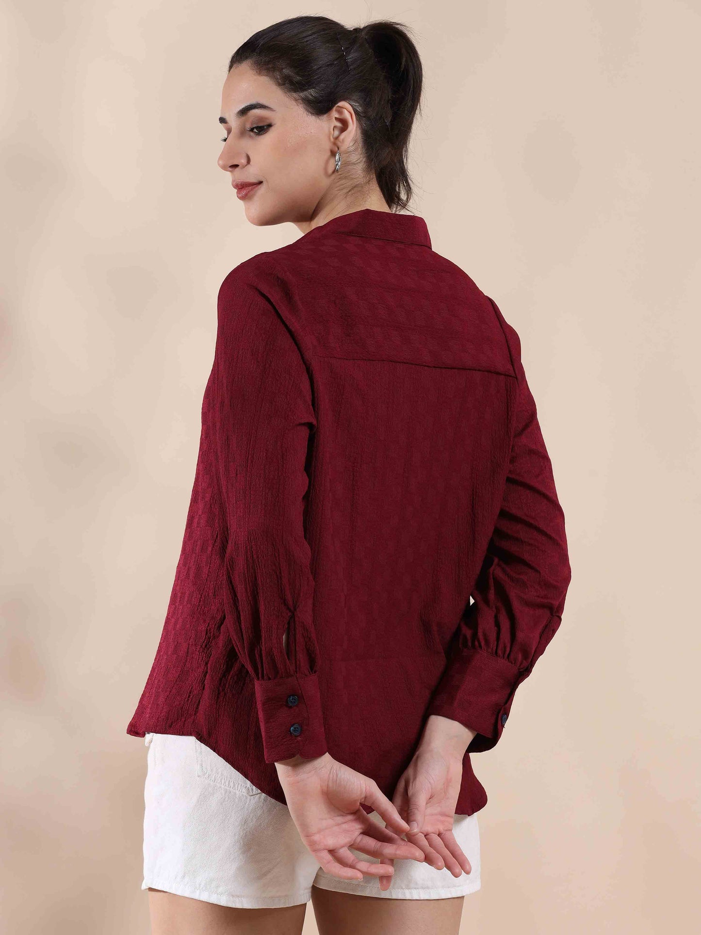 Persian Plum Summer Popcorn Shirt