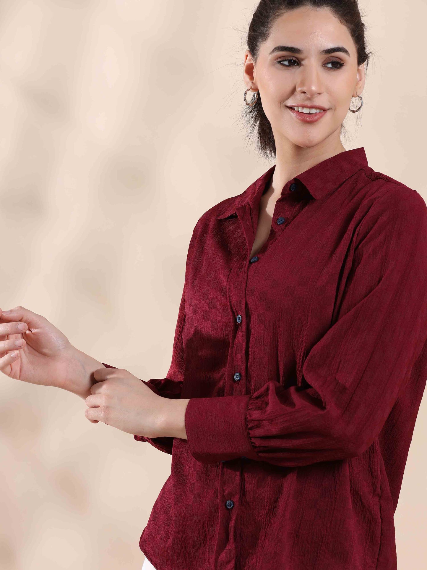 Persian Plum Summer Popcorn Shirt