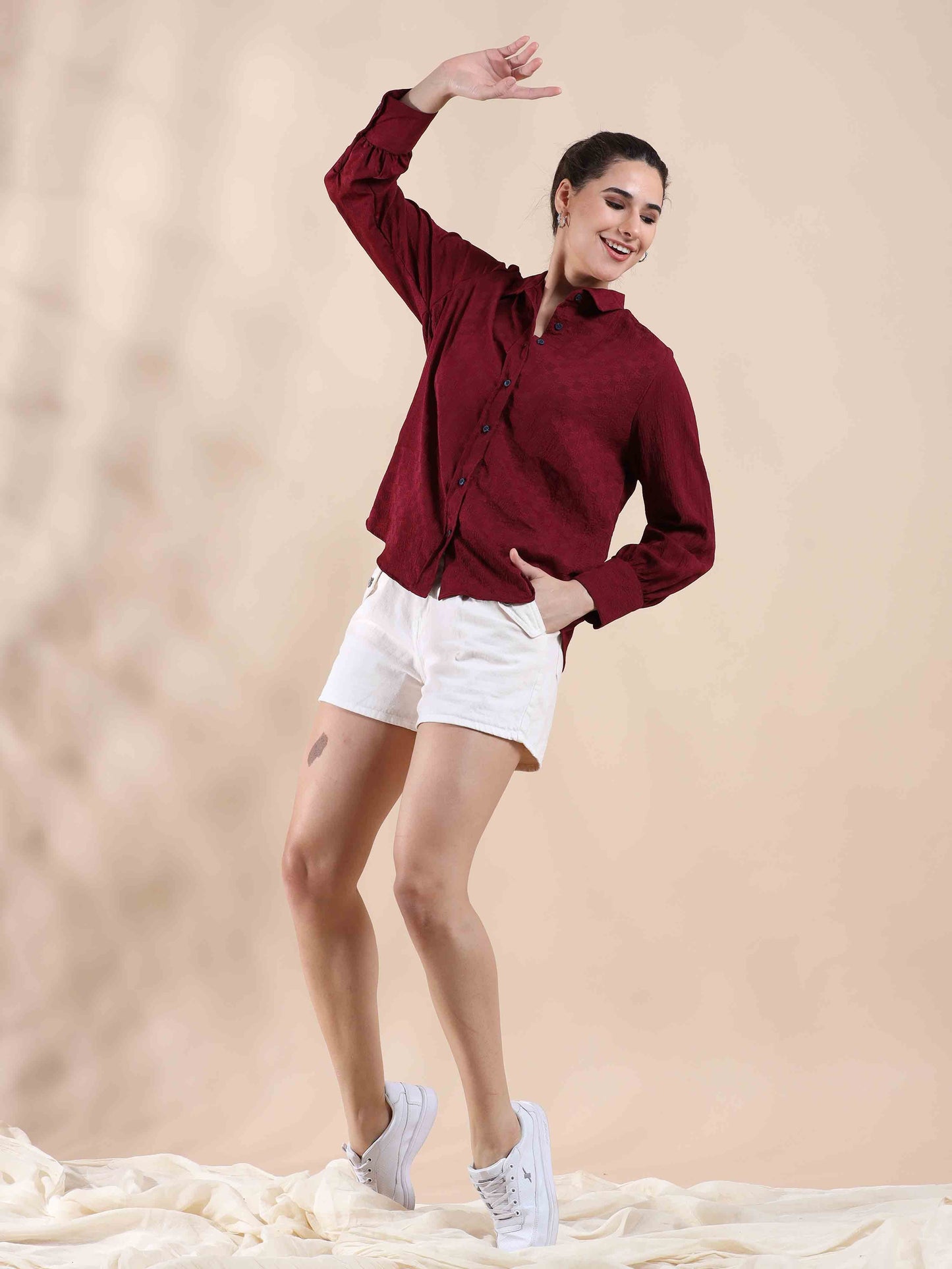 Persian Plum Summer Popcorn Shirt