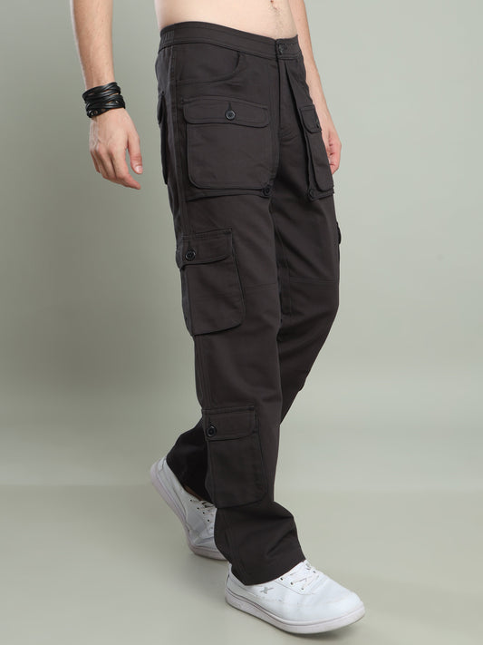 Men Graphite Hip Hop Baggy Cargo