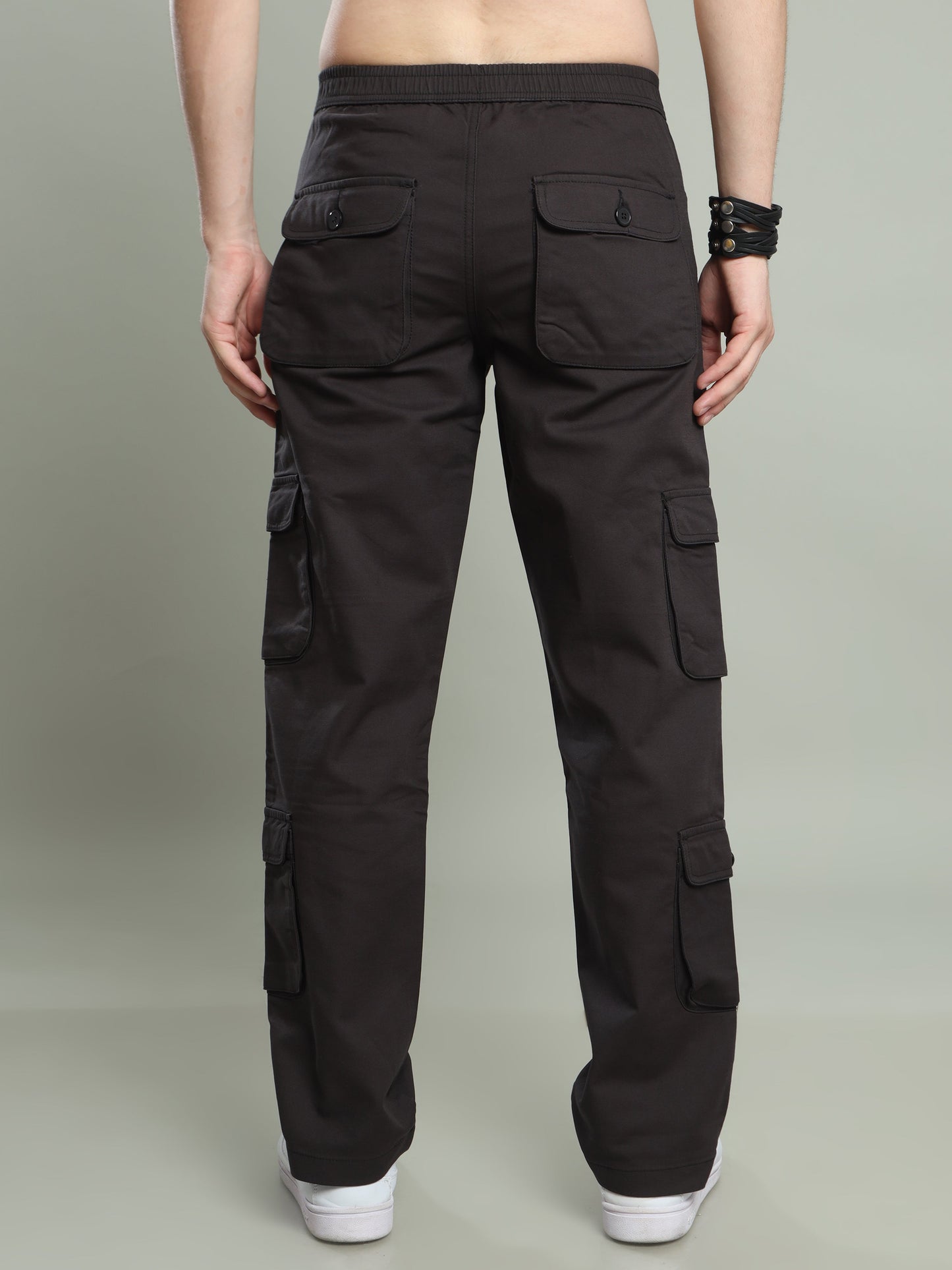 Men Graphite Hip Hop Baggy Cargo