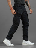 Rugged Zip Cargo Pants In Navy