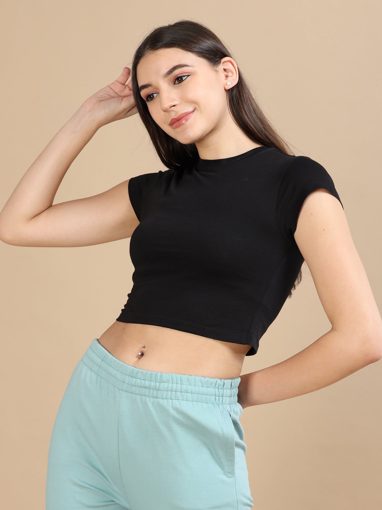 Pick Any  - 3 Women CrewNeck Crop Tee