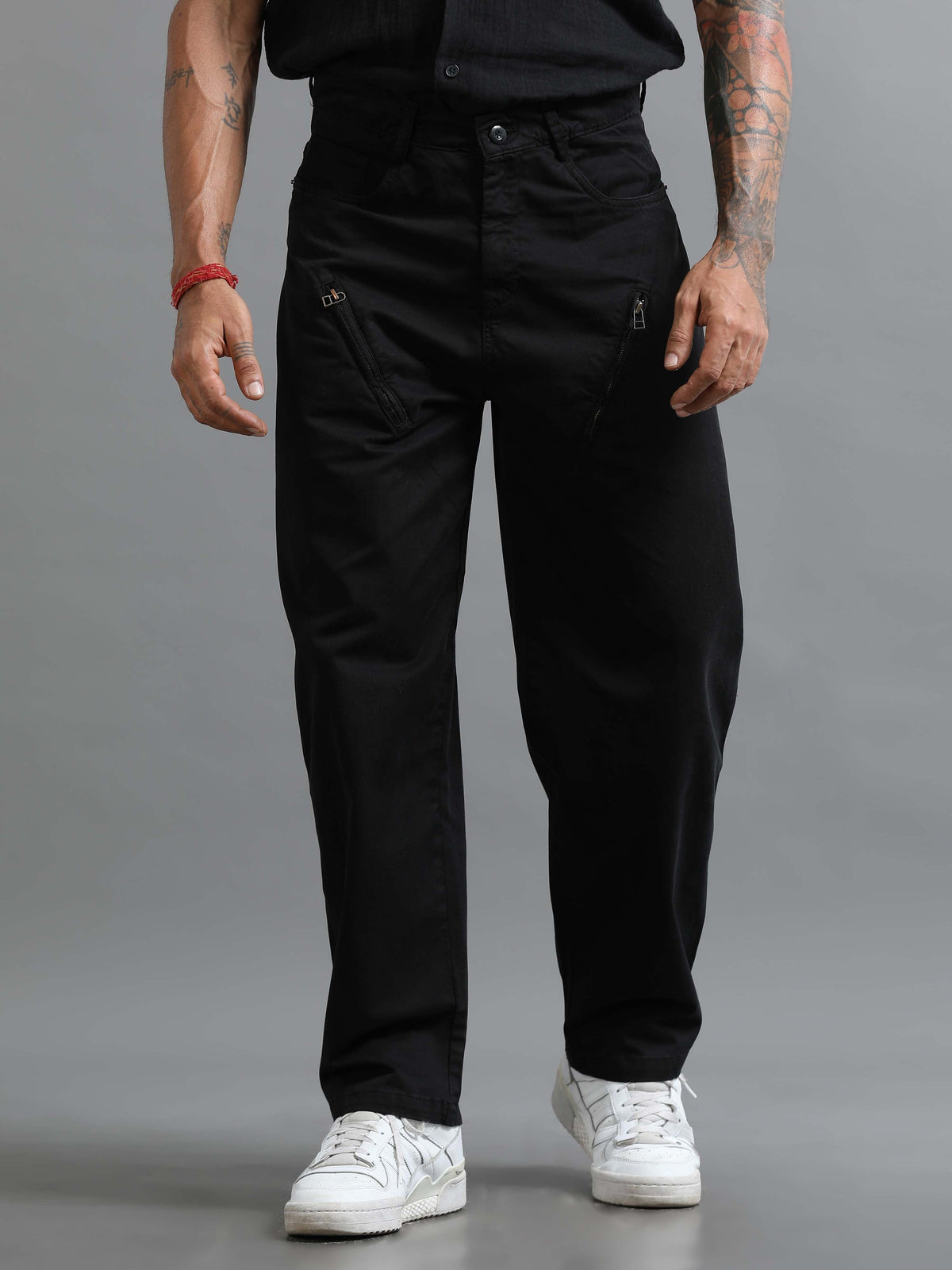 Milano Zip Trouser In Black