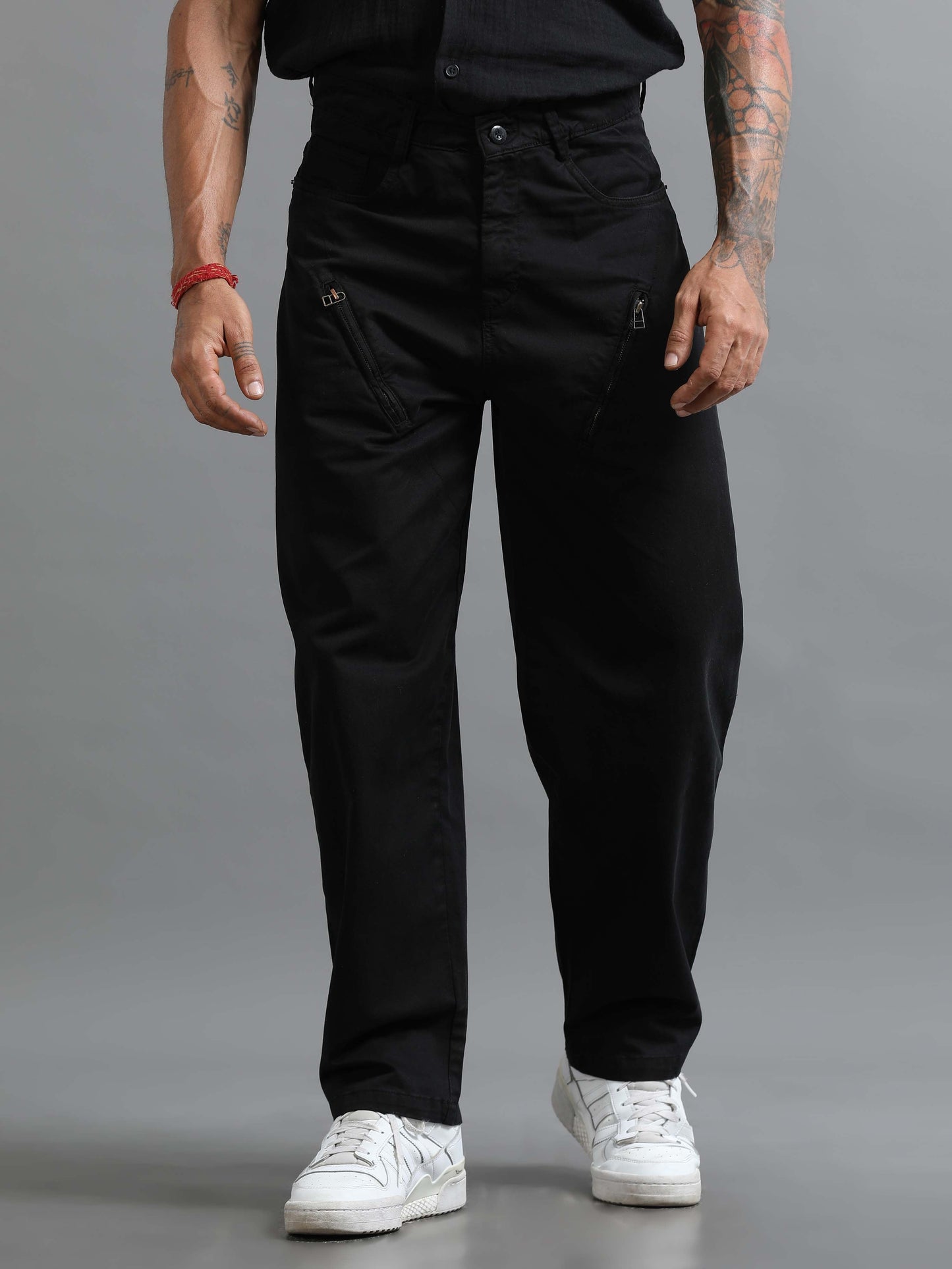 Milano Zip Trouser In Black