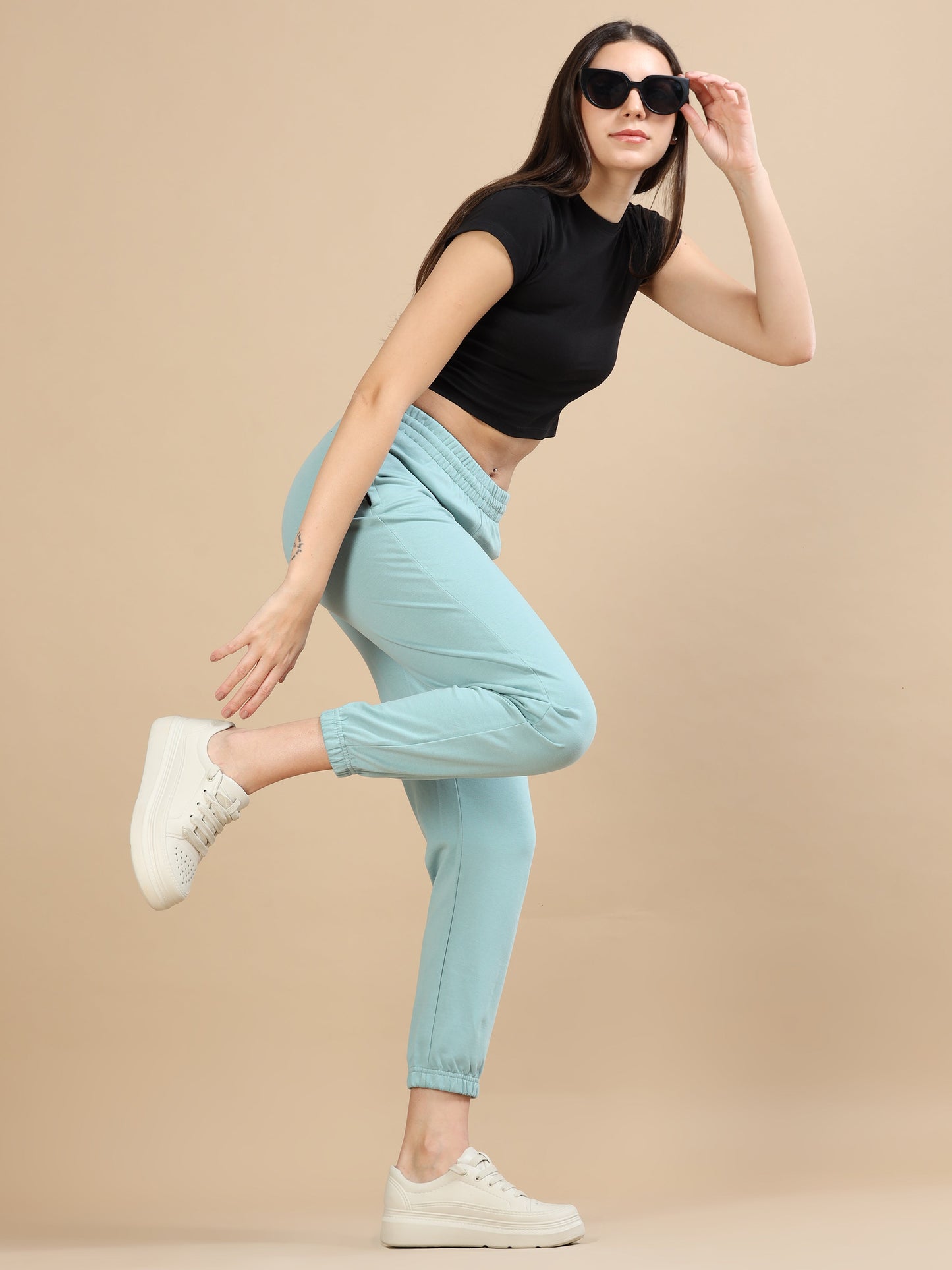 Women Jogger Pant - Light Blue