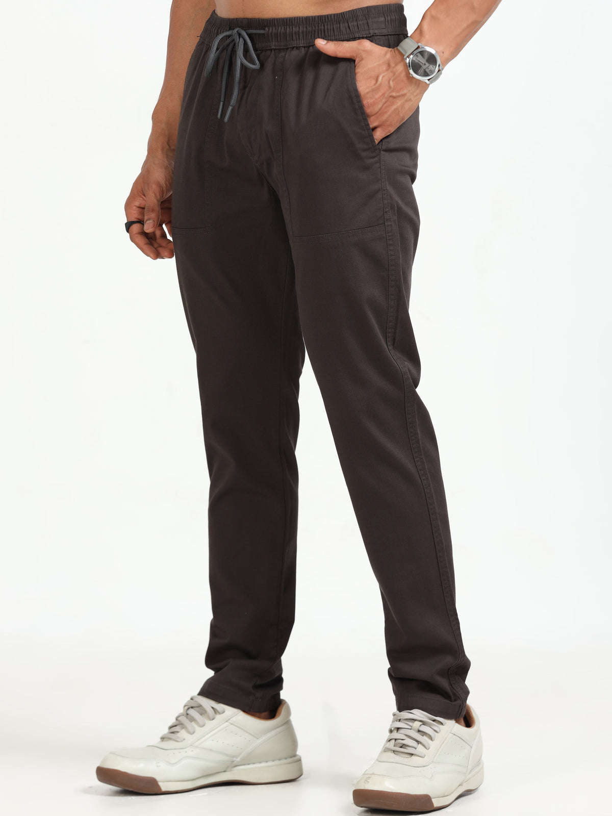 Men Comfy Airport Pant-Coffee