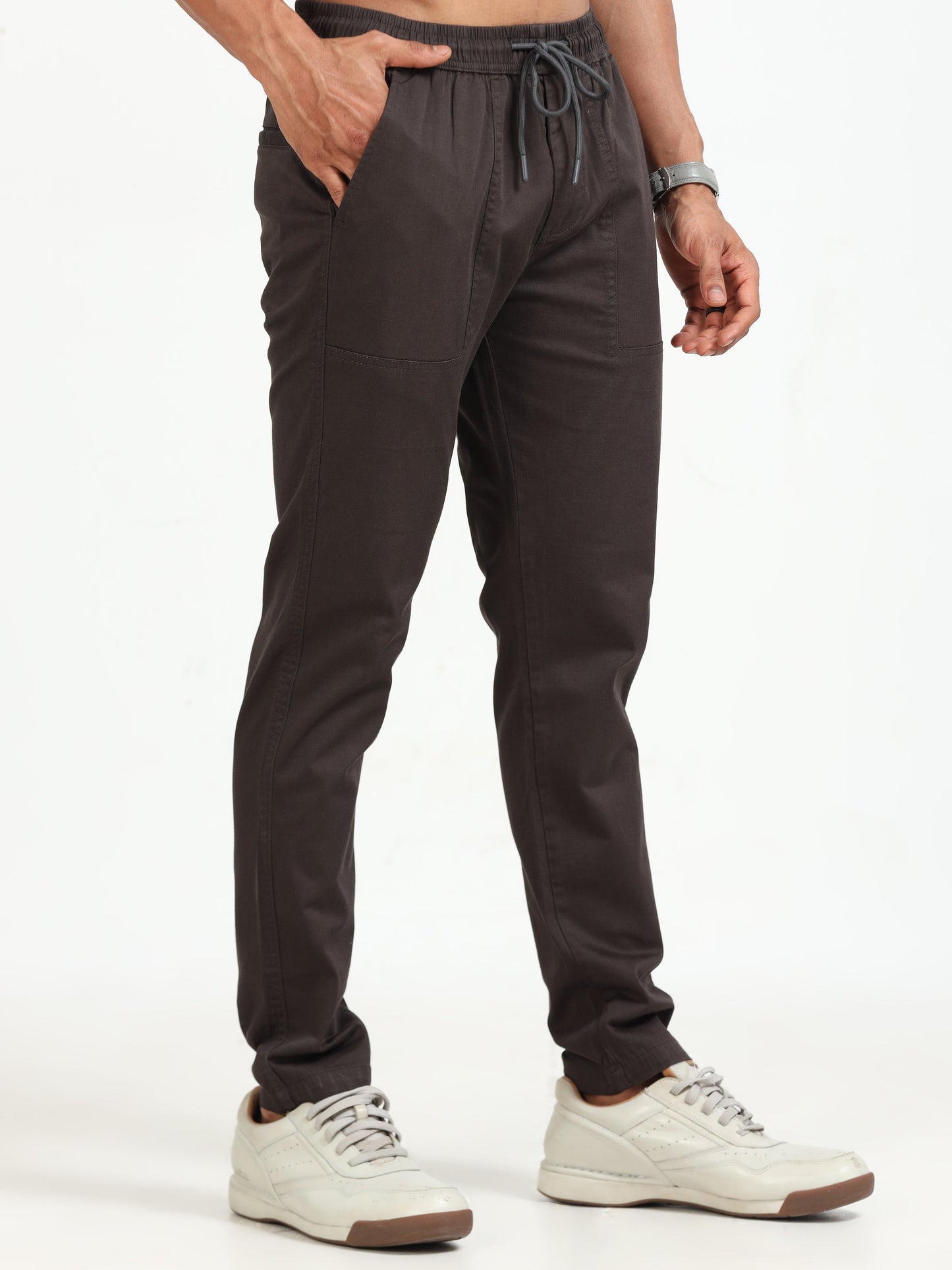 Men Comfy Airport Pant-Coffee
