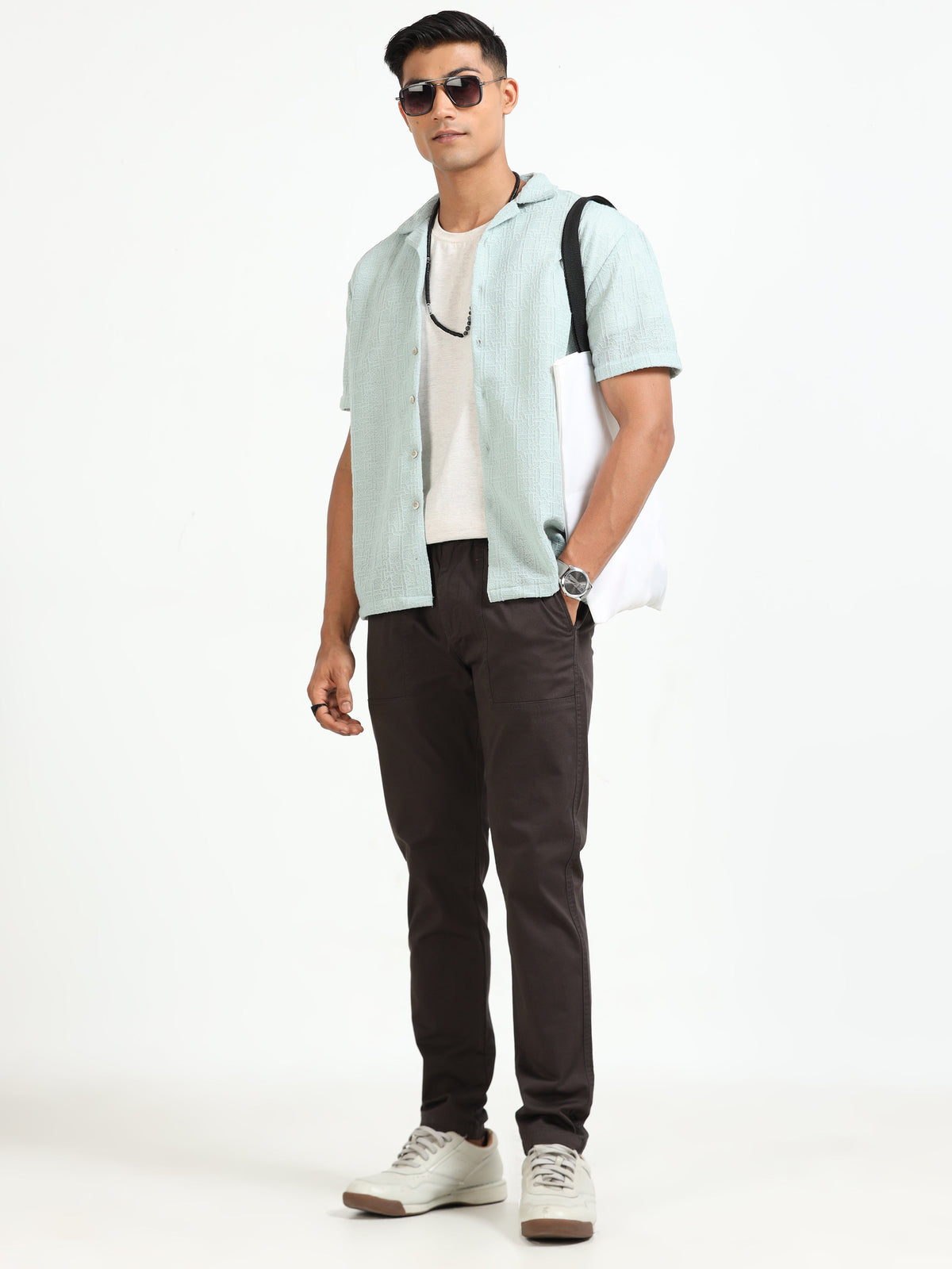 Men Comfy Airport Pant-Coffee