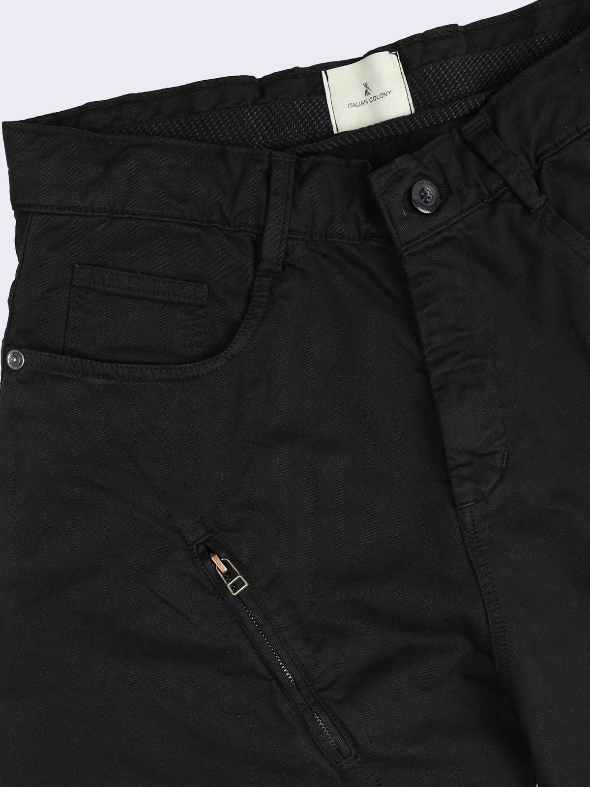 Milano Zip Trouser In Black