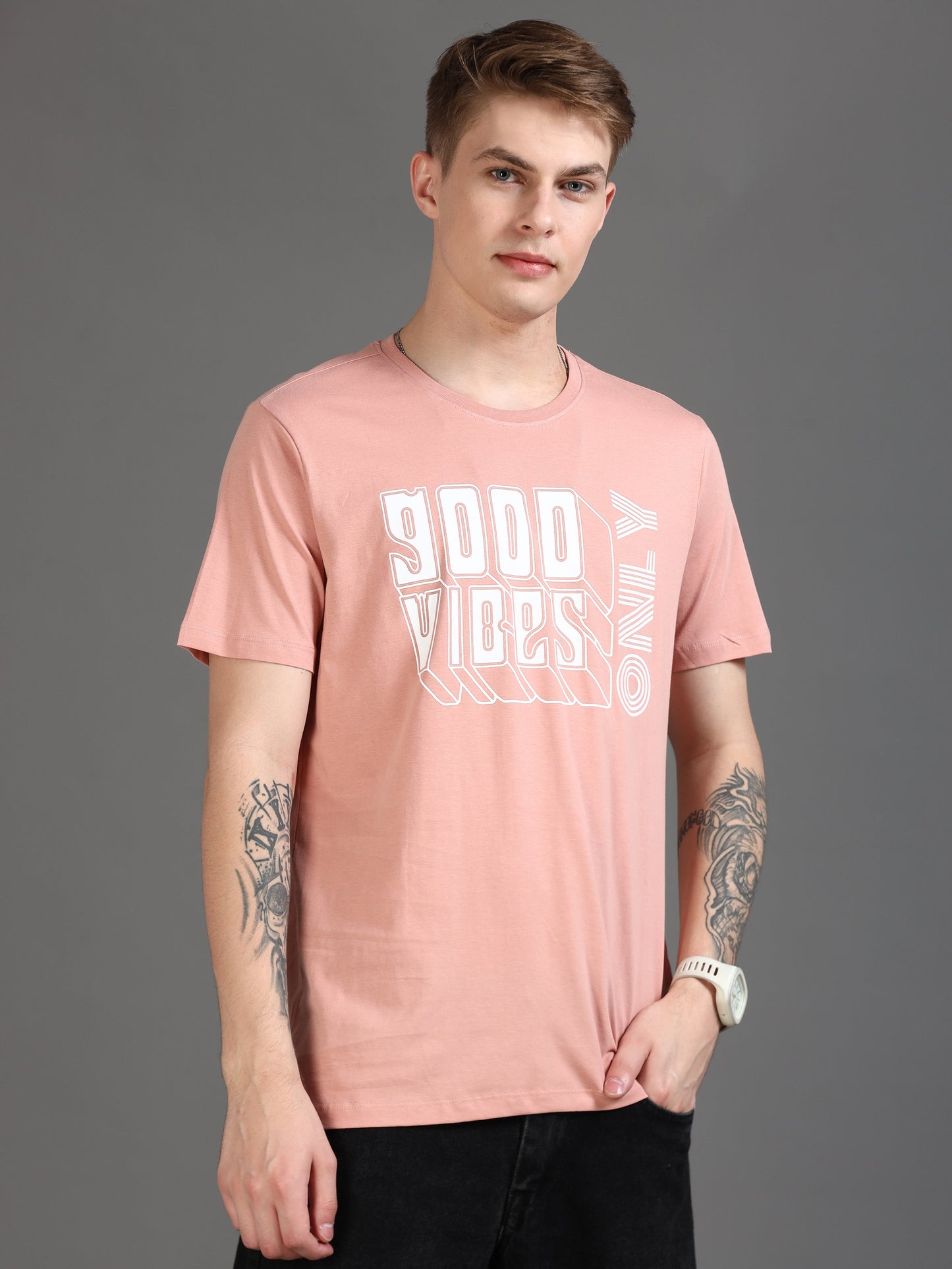 Good Vibes T-Shirt - Pink