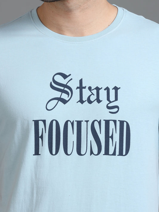 Stay Focused T-Shirt - Light Blue