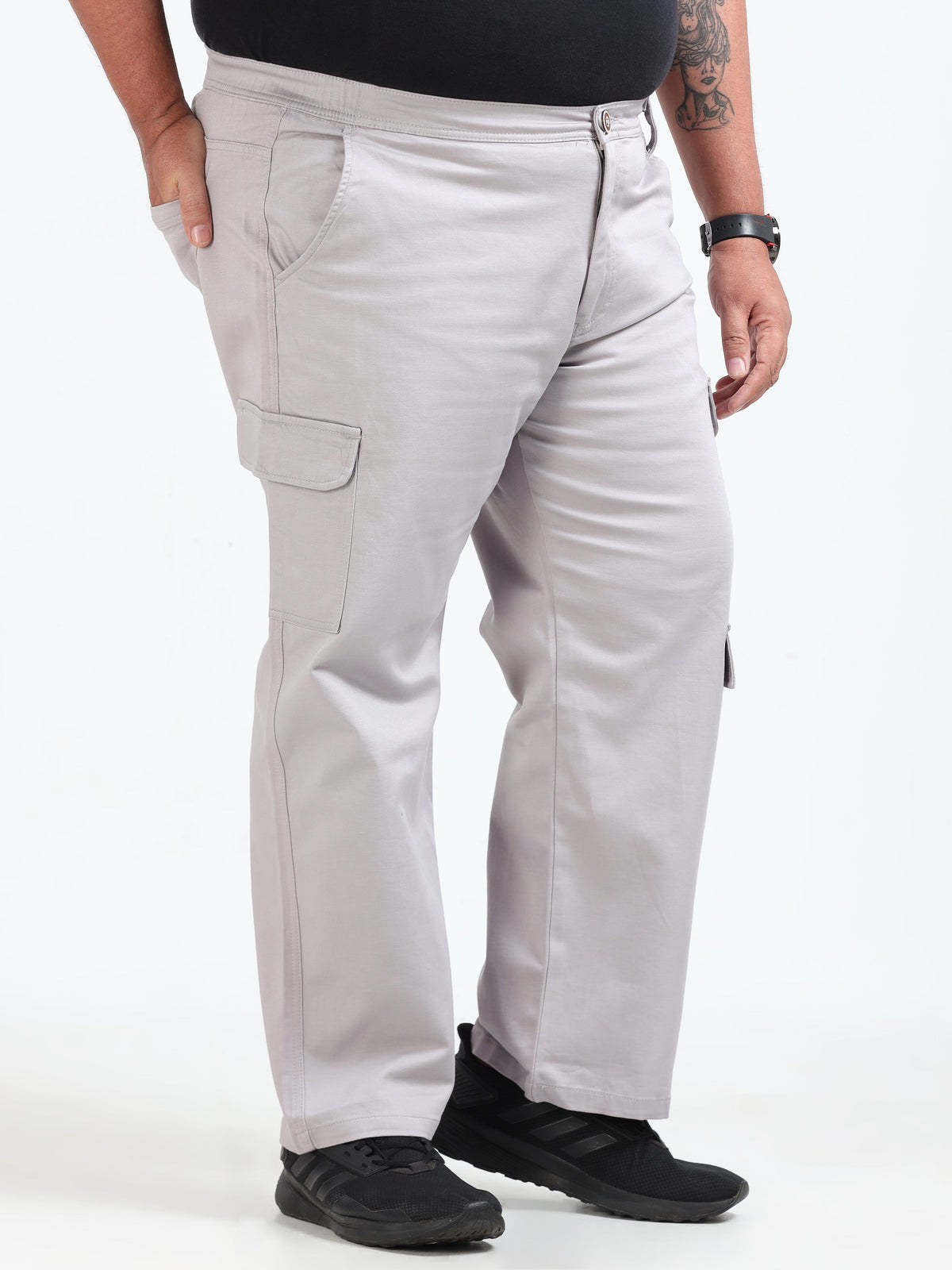 Men Classic Boohoo Curve Cargo - Stone