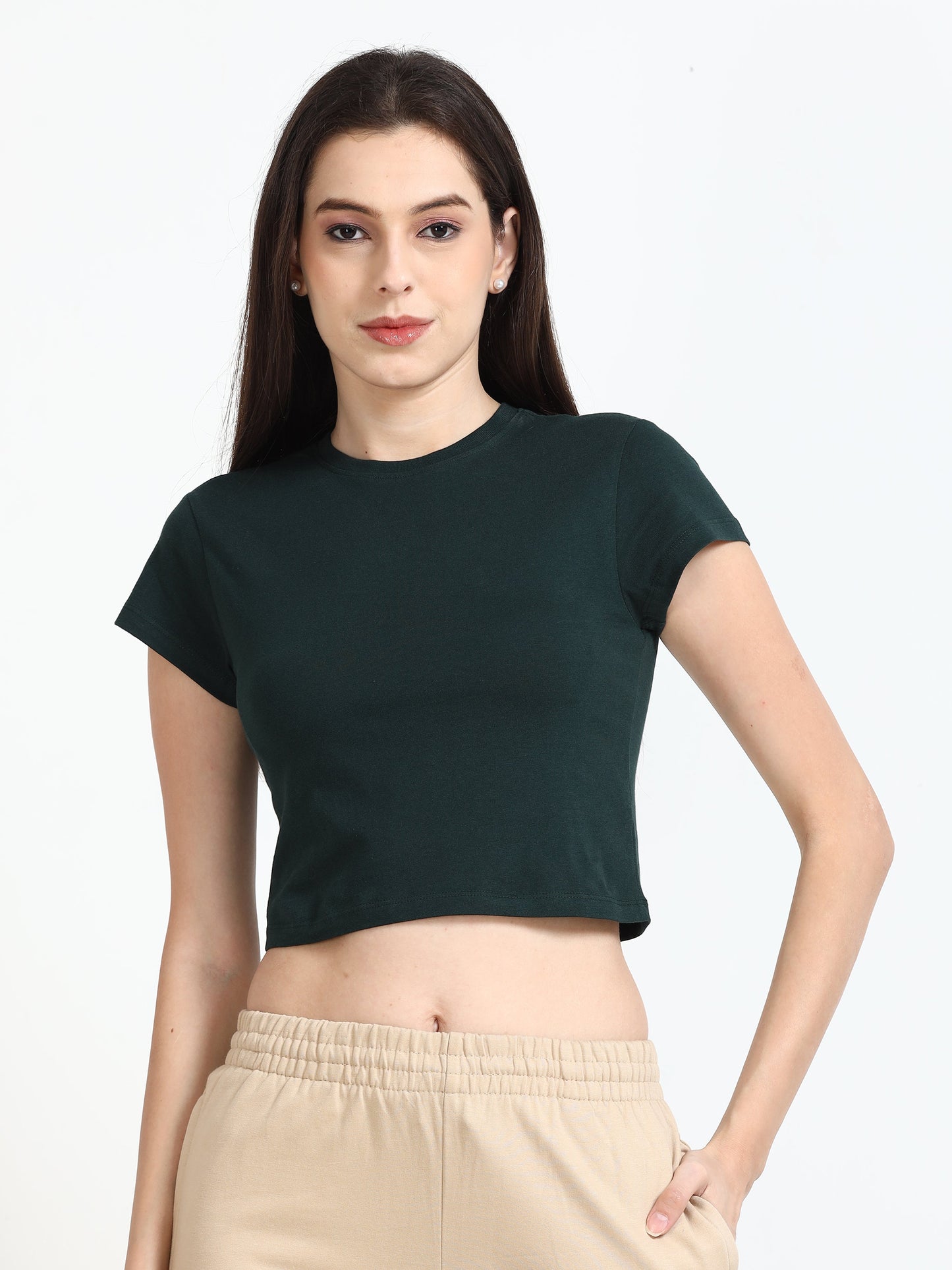 Pick Any  - 3 Women CrewNeck Crop Tee