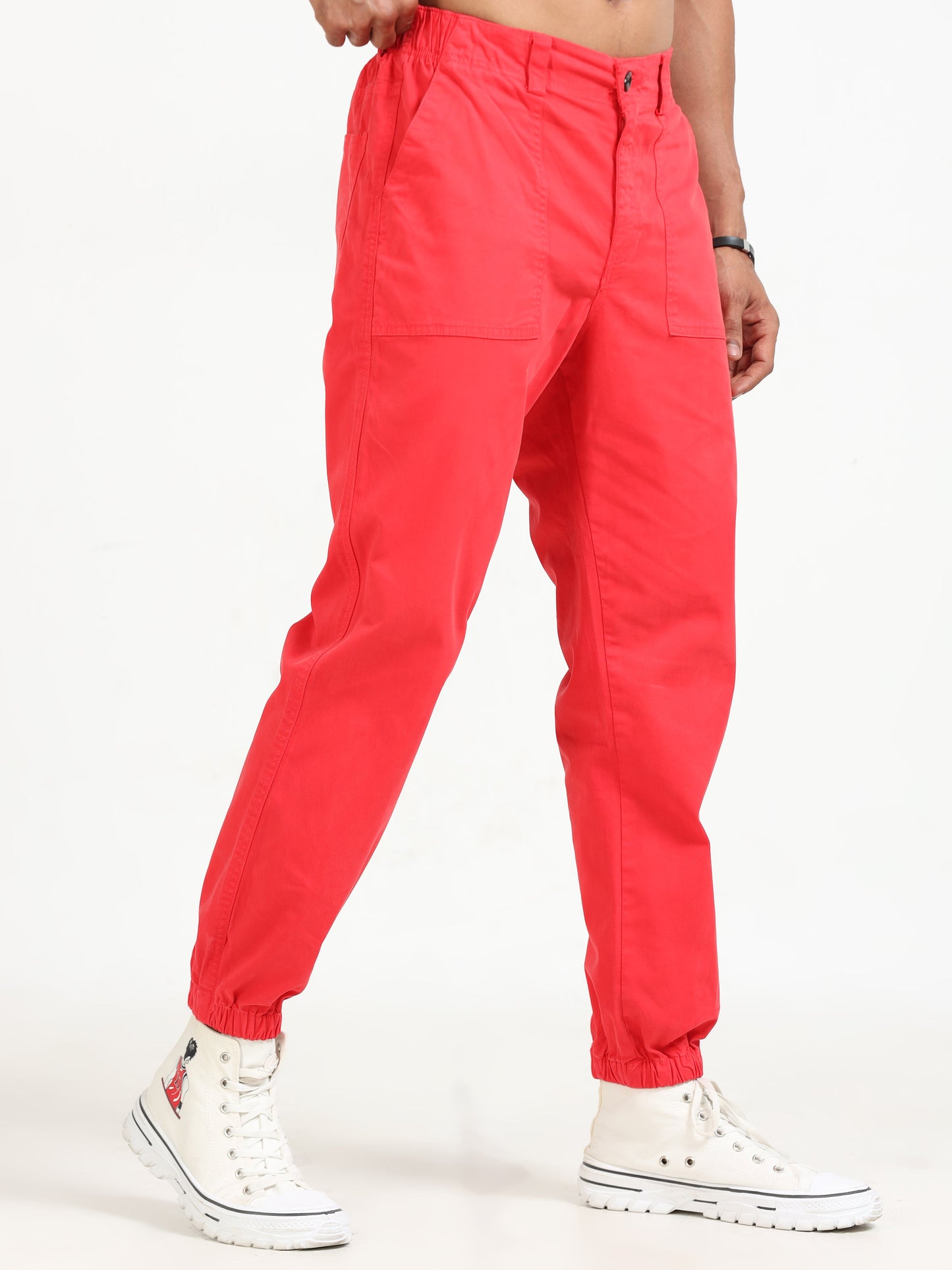 Men Vintage Jogger-Red