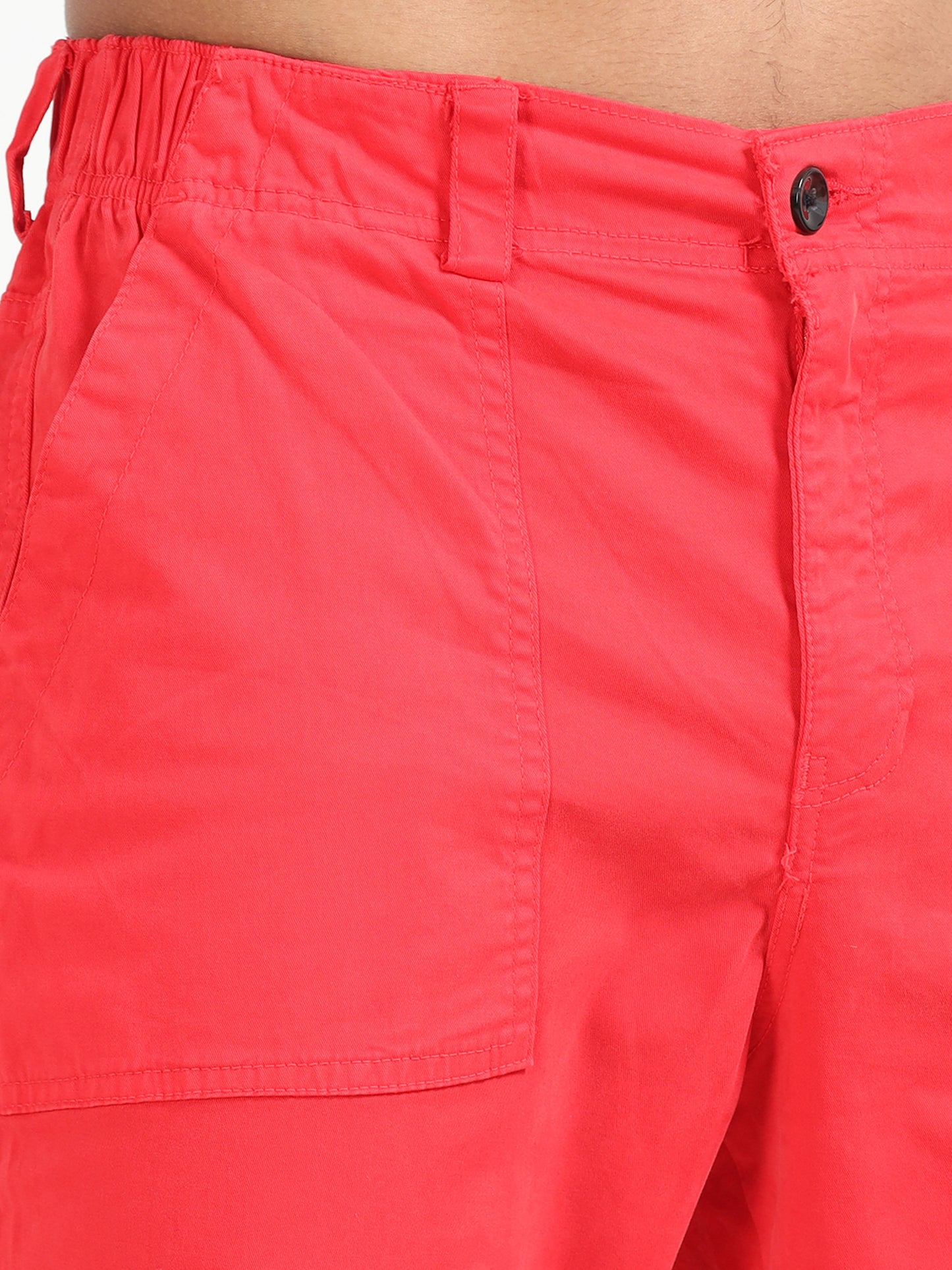 Men Vintage Jogger-Red