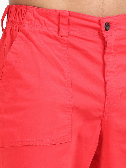 Men Vintage Jogger-Red