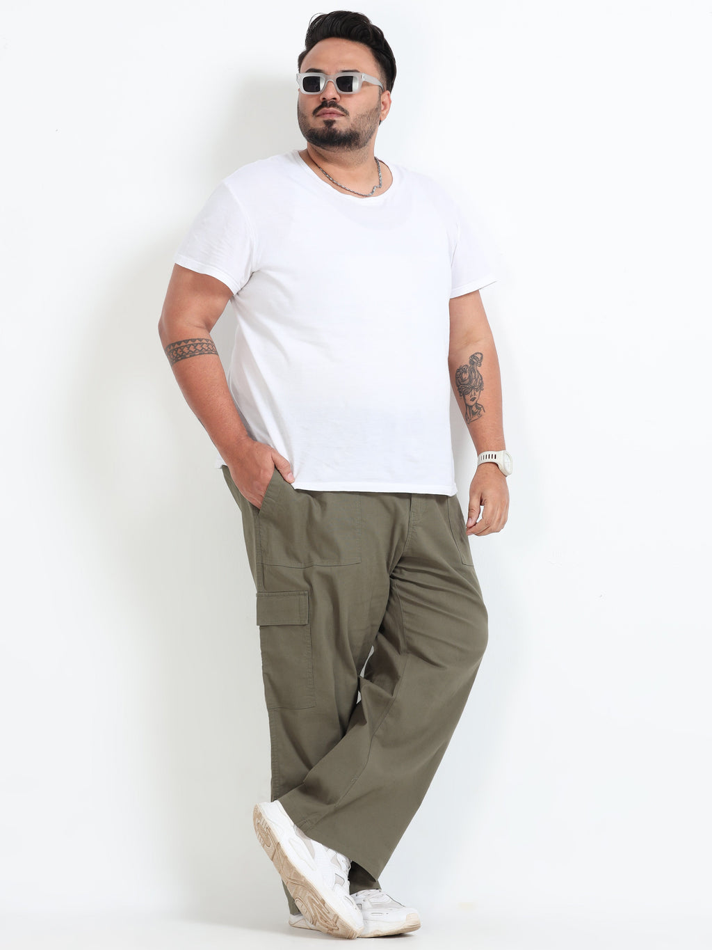 Men Classic Curve Cargo - Fern