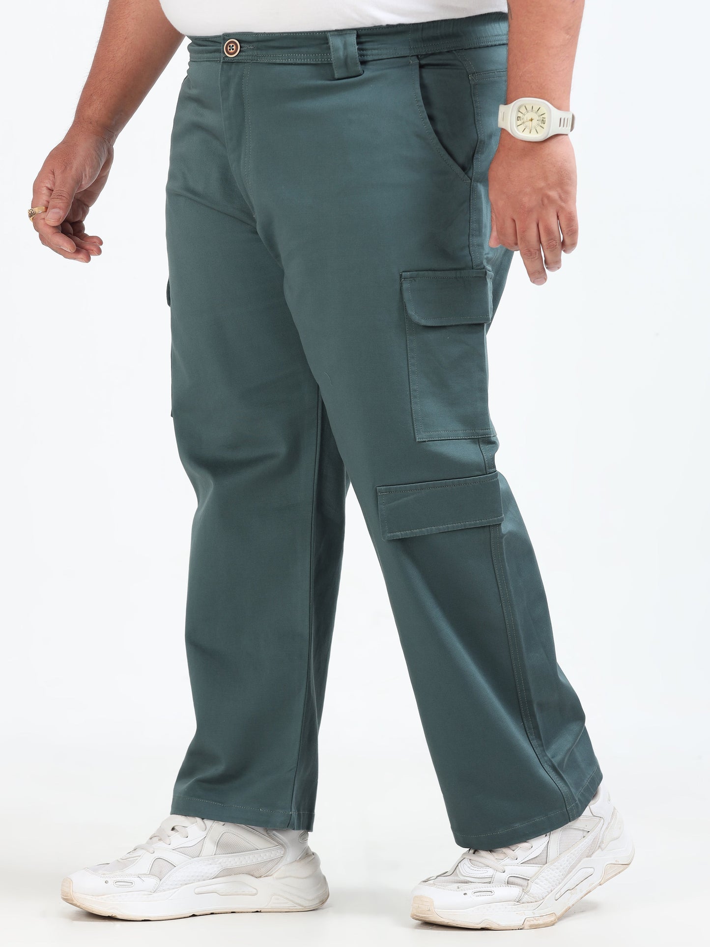 Men Classic Boohoo Curve Cargo -Teal
