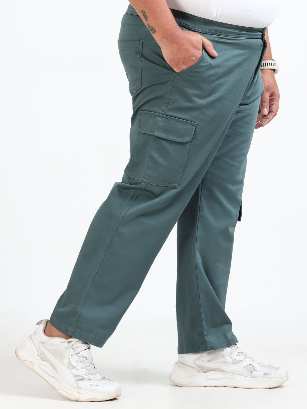 Men Classic Boohoo Curve Cargo -Teal