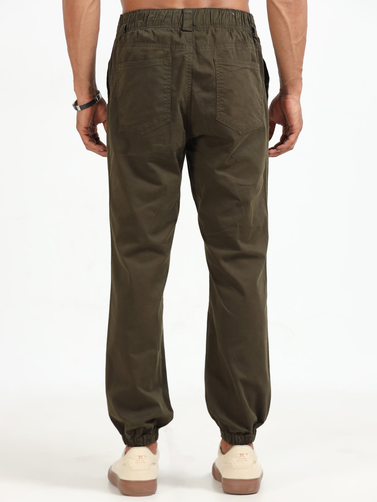 Men Vintage Jogger-Olive