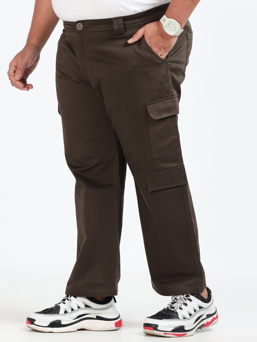 Men Classic Boohoo Curve Cargo - Olive