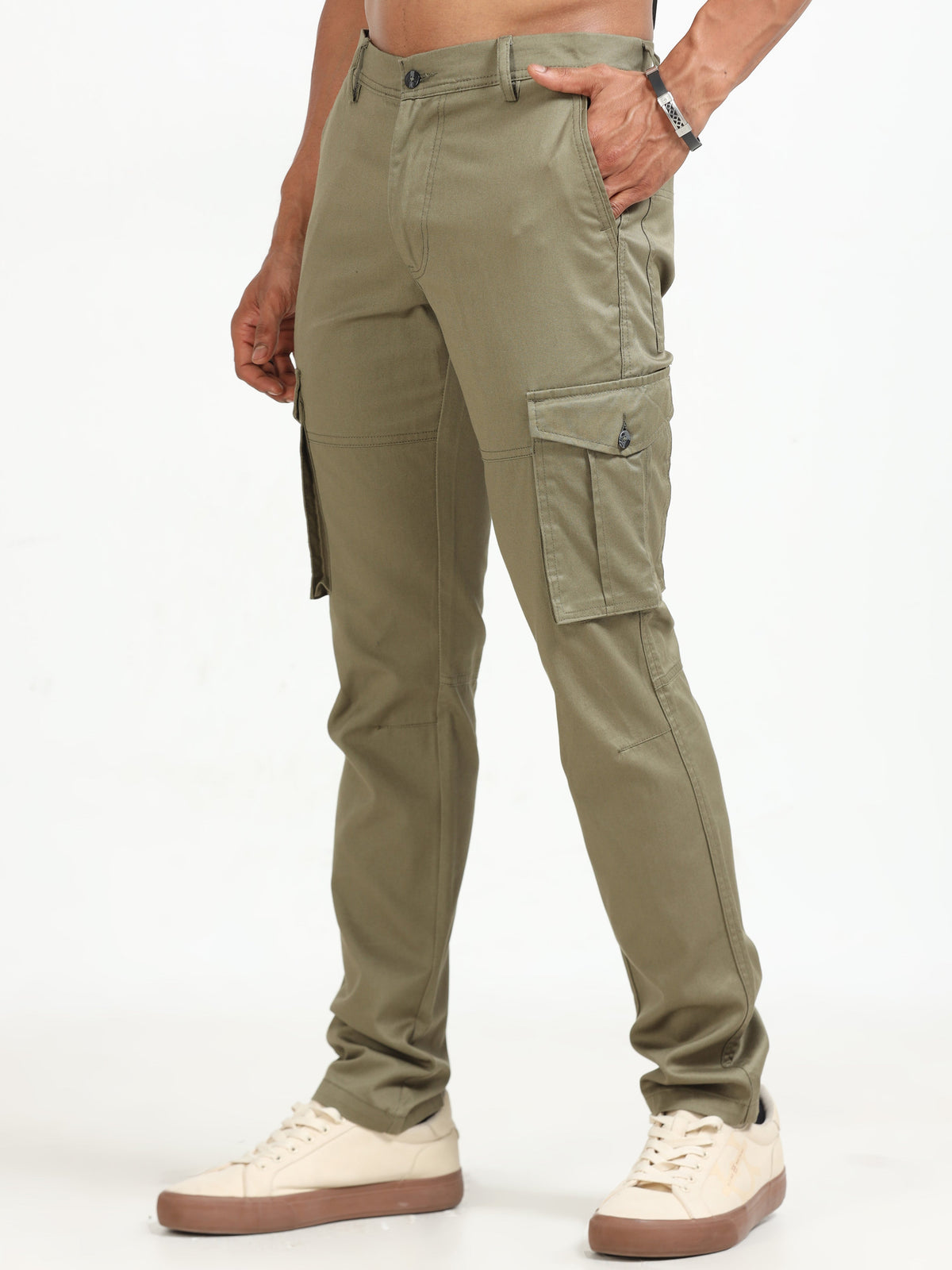 Men Popcorn Dobby Cargo-Fern