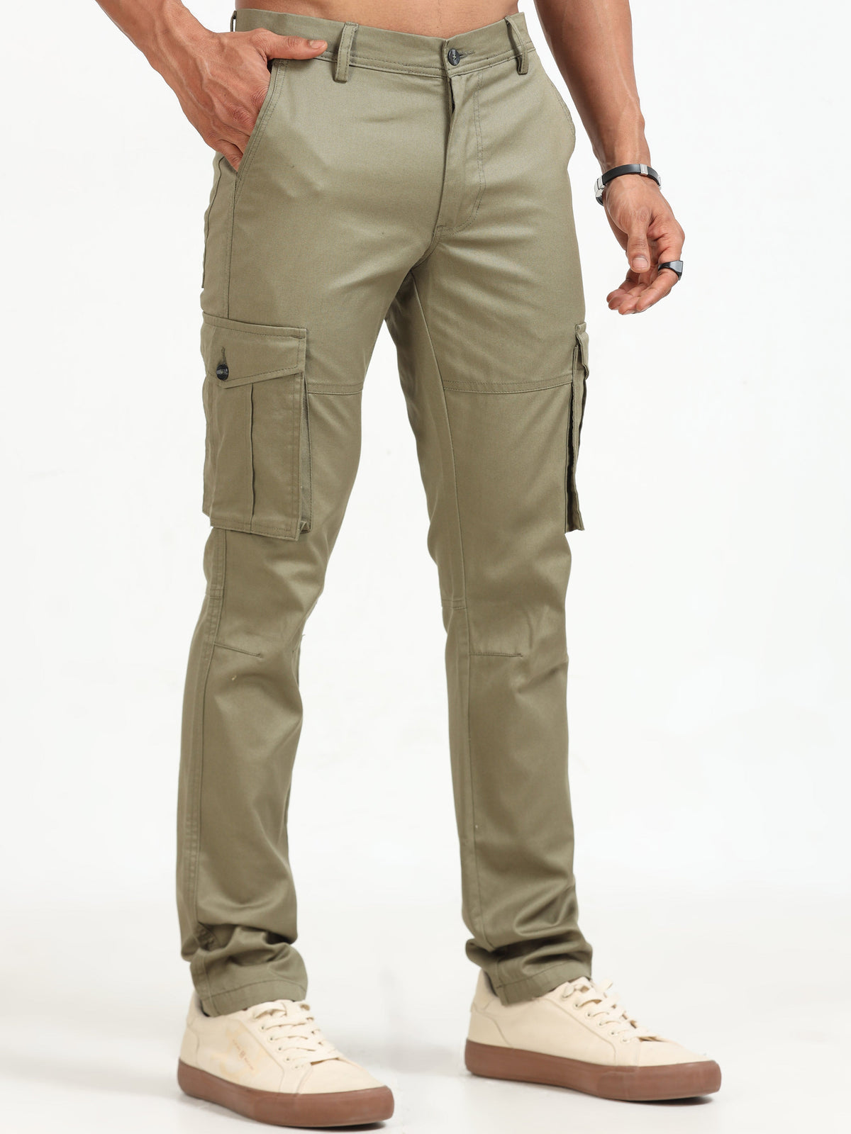 Men Popcorn Dobby Cargo-Fern