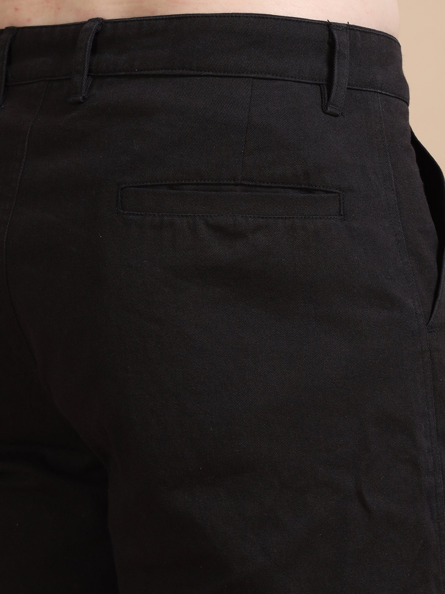 Plus Size Black Pant Utility Denim Cargo for Men