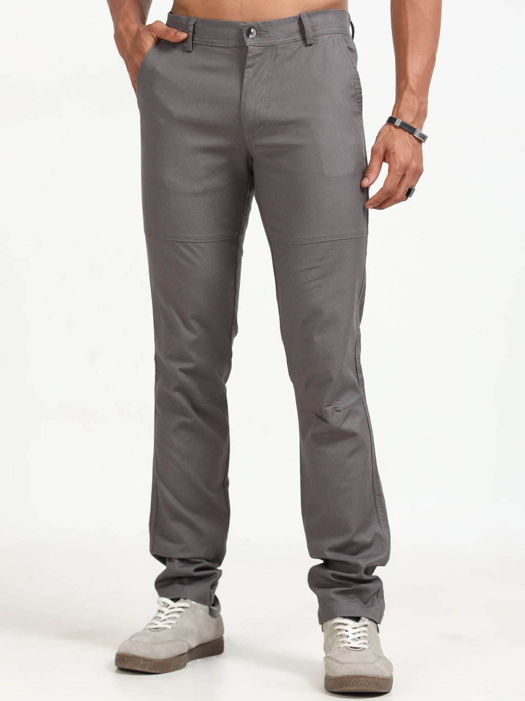 Men Popcorn Dobby Cargo-Grey