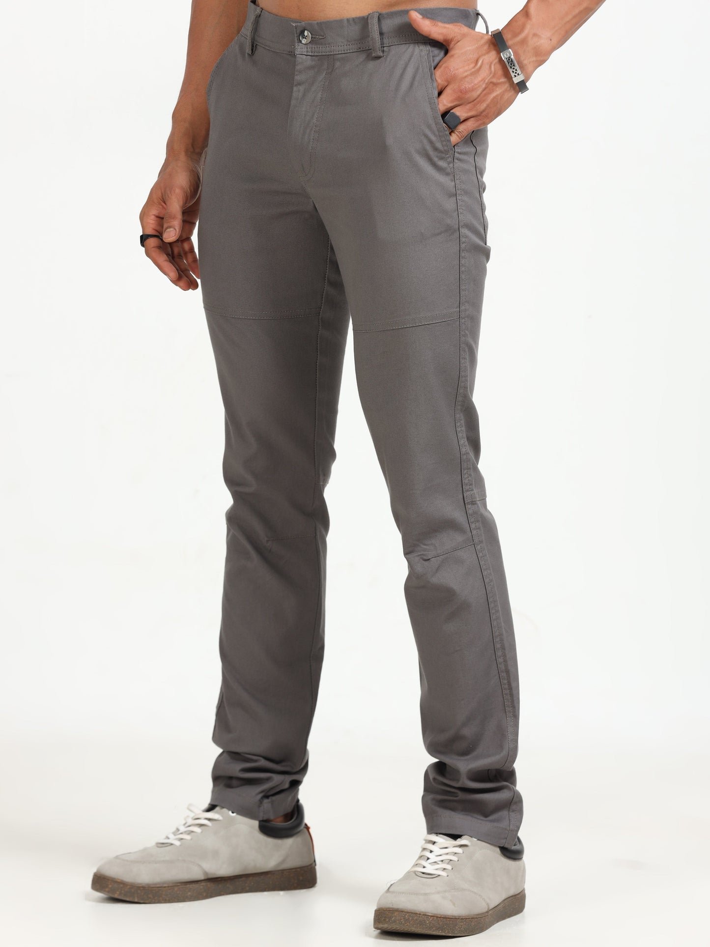 Men Popcorn Dobby Cargo-Grey