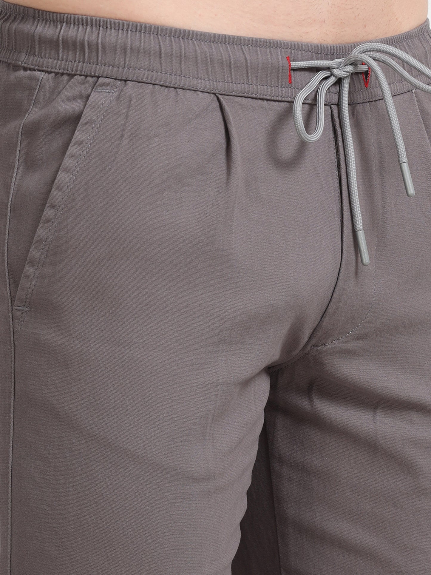 Men Lazy Linen Pleat Pant-Dk Grey