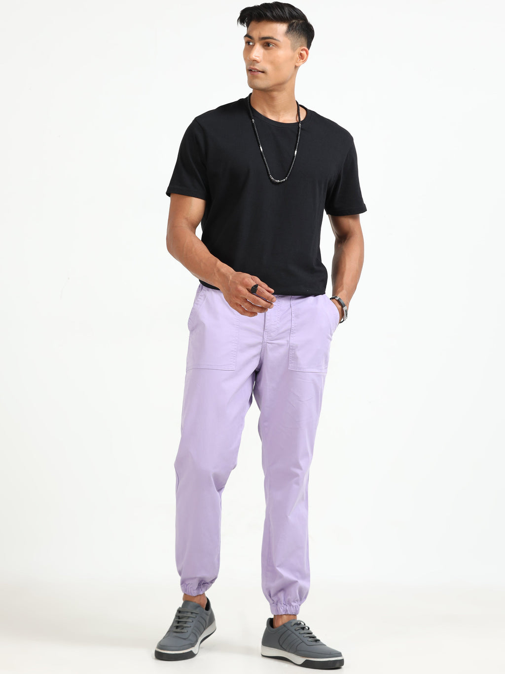 Men Vintage Jogger-Lilac