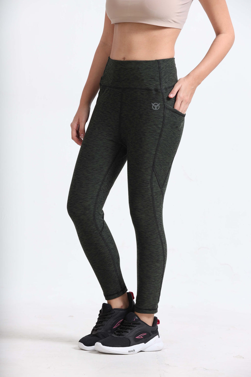 Olive Heather Active Women Bottom