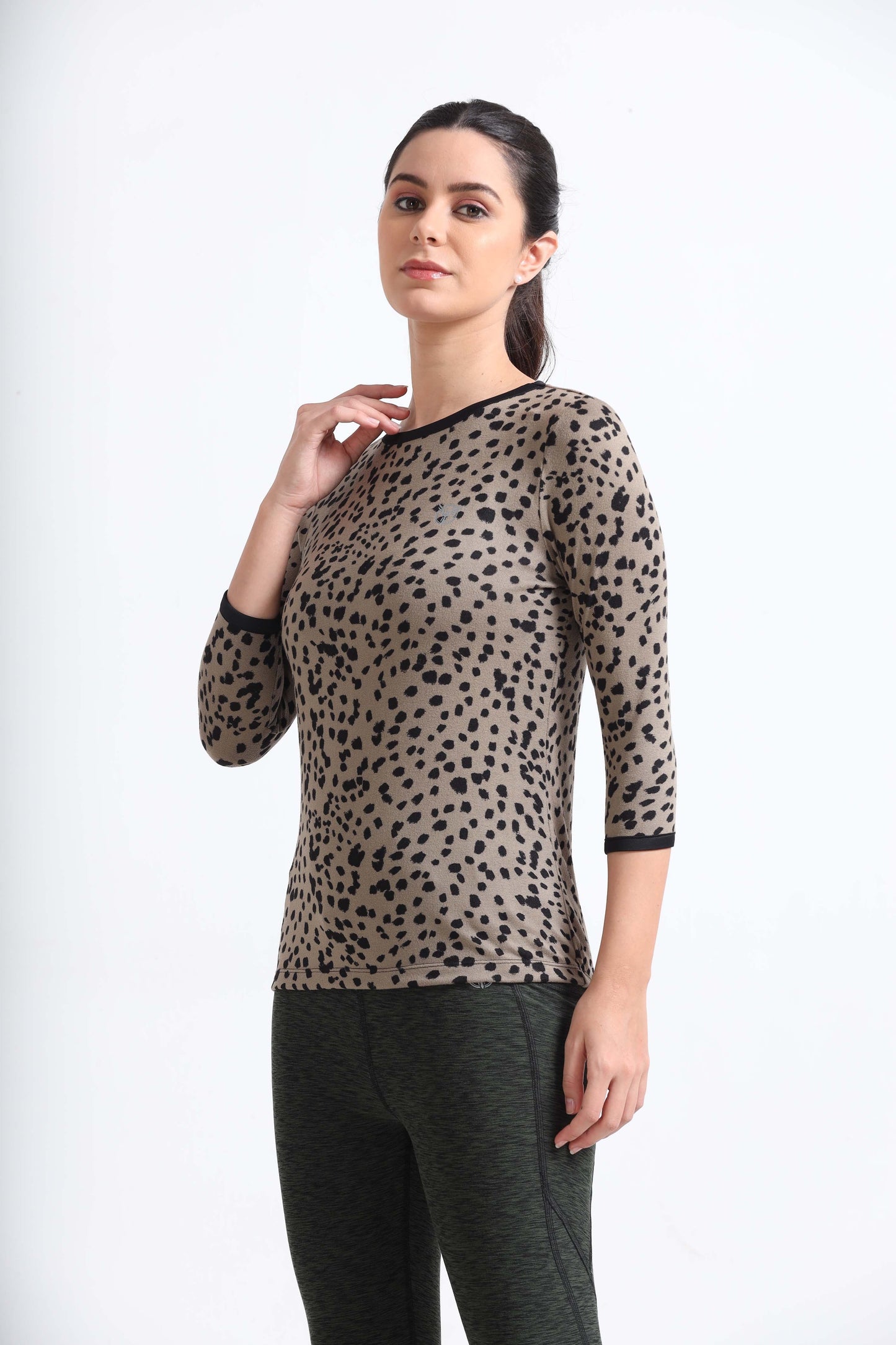 Women Leopard Tee
