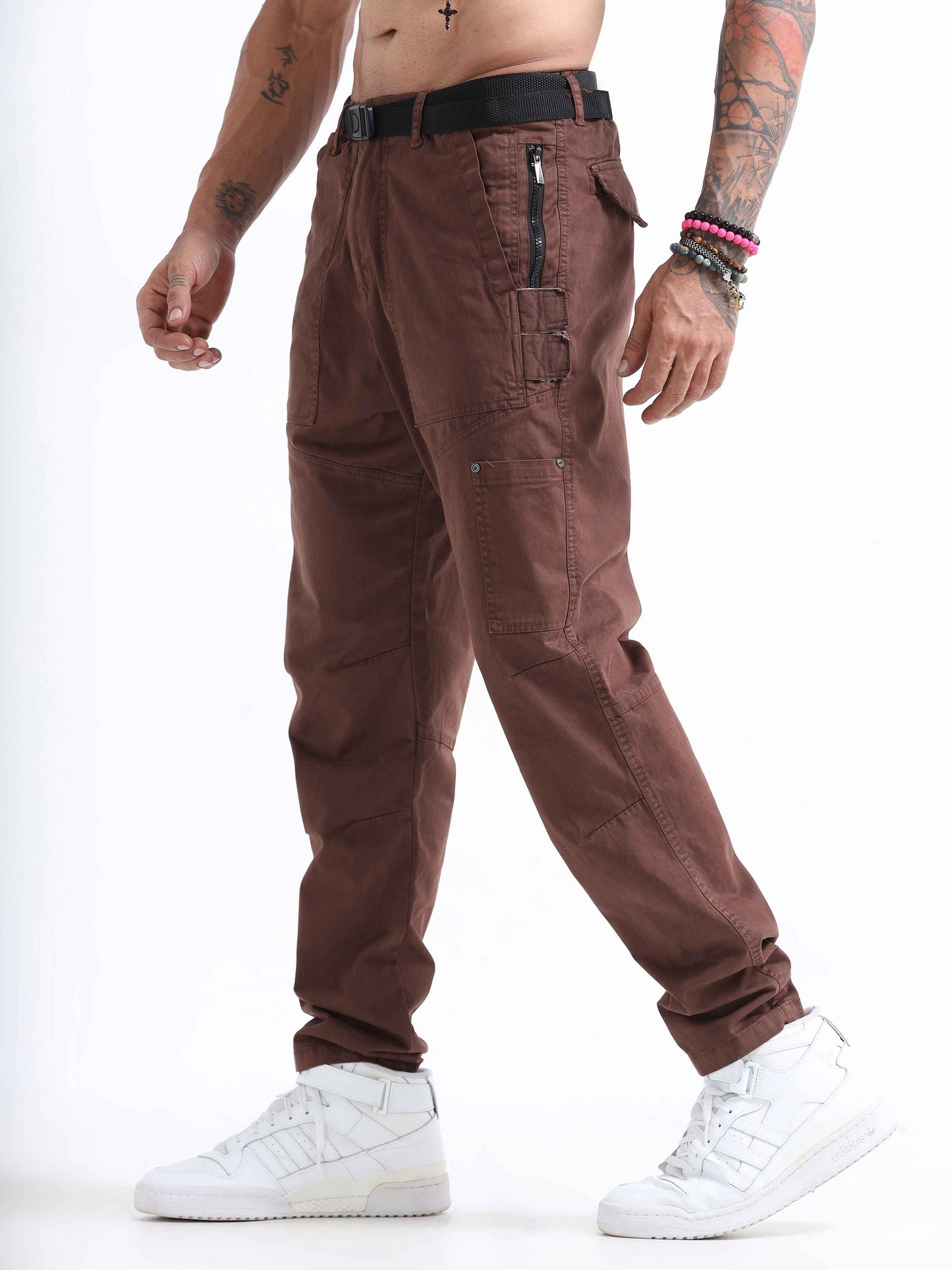 ZipCore Utility Pant In Brown